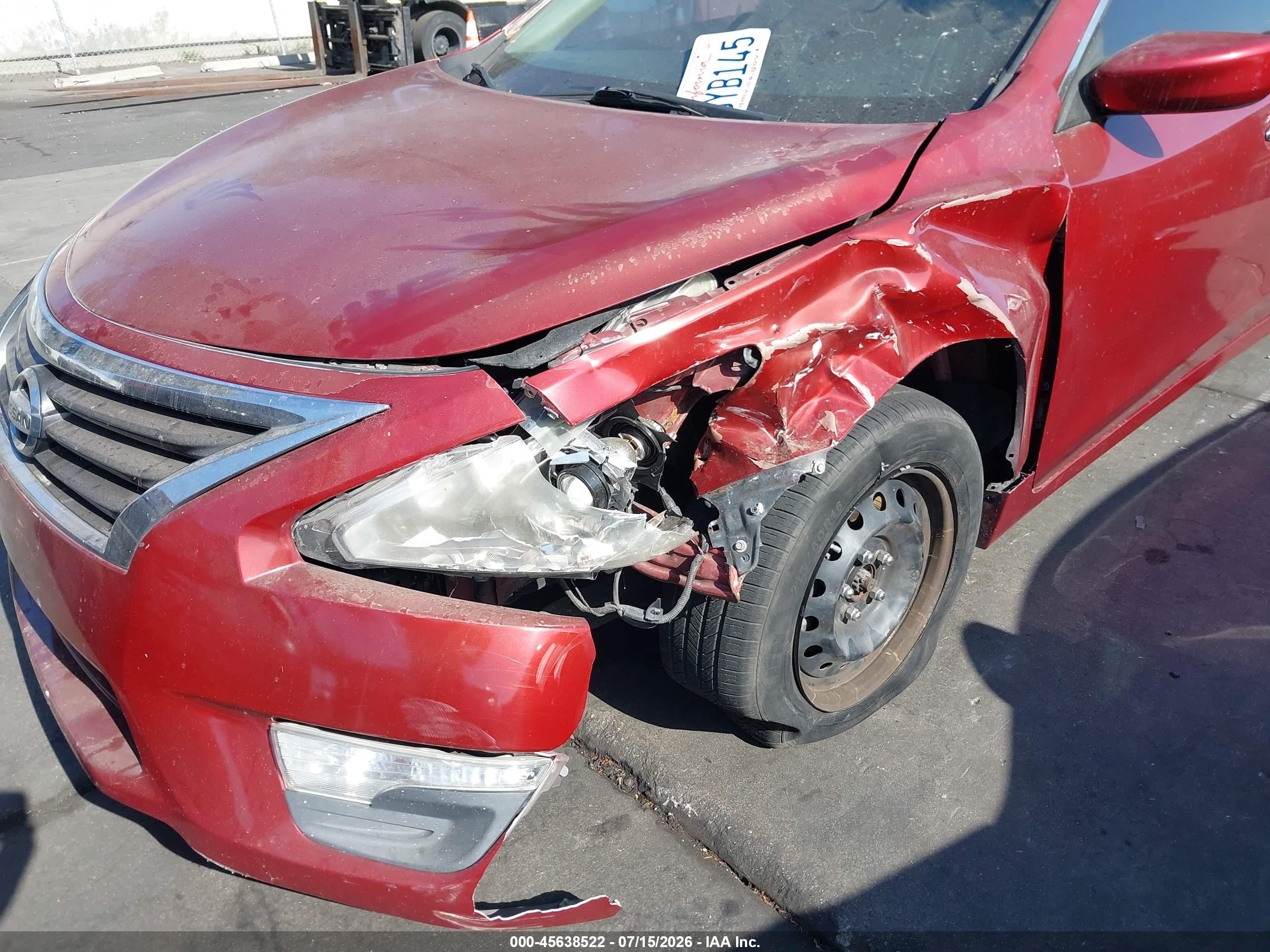 2013 Nissan Altima 2.5 S Red vin: 1N4AL3AP6DC224280