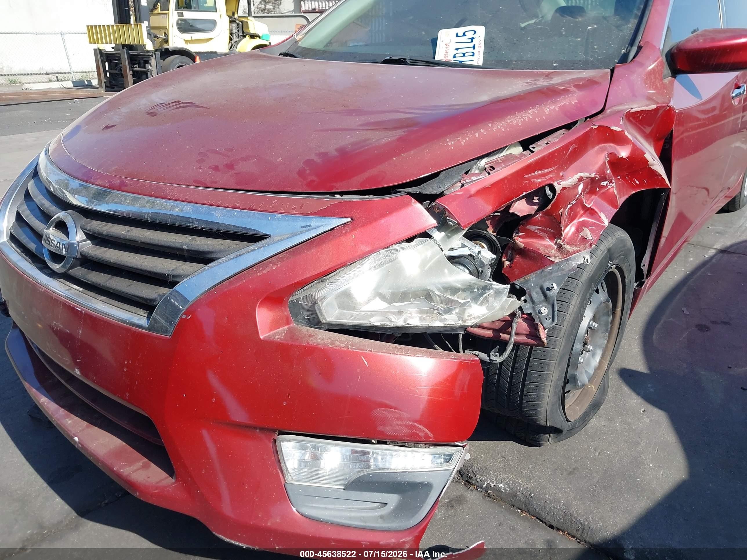 2013 Nissan Altima 2.5 S Red vin: 1N4AL3AP6DC224280