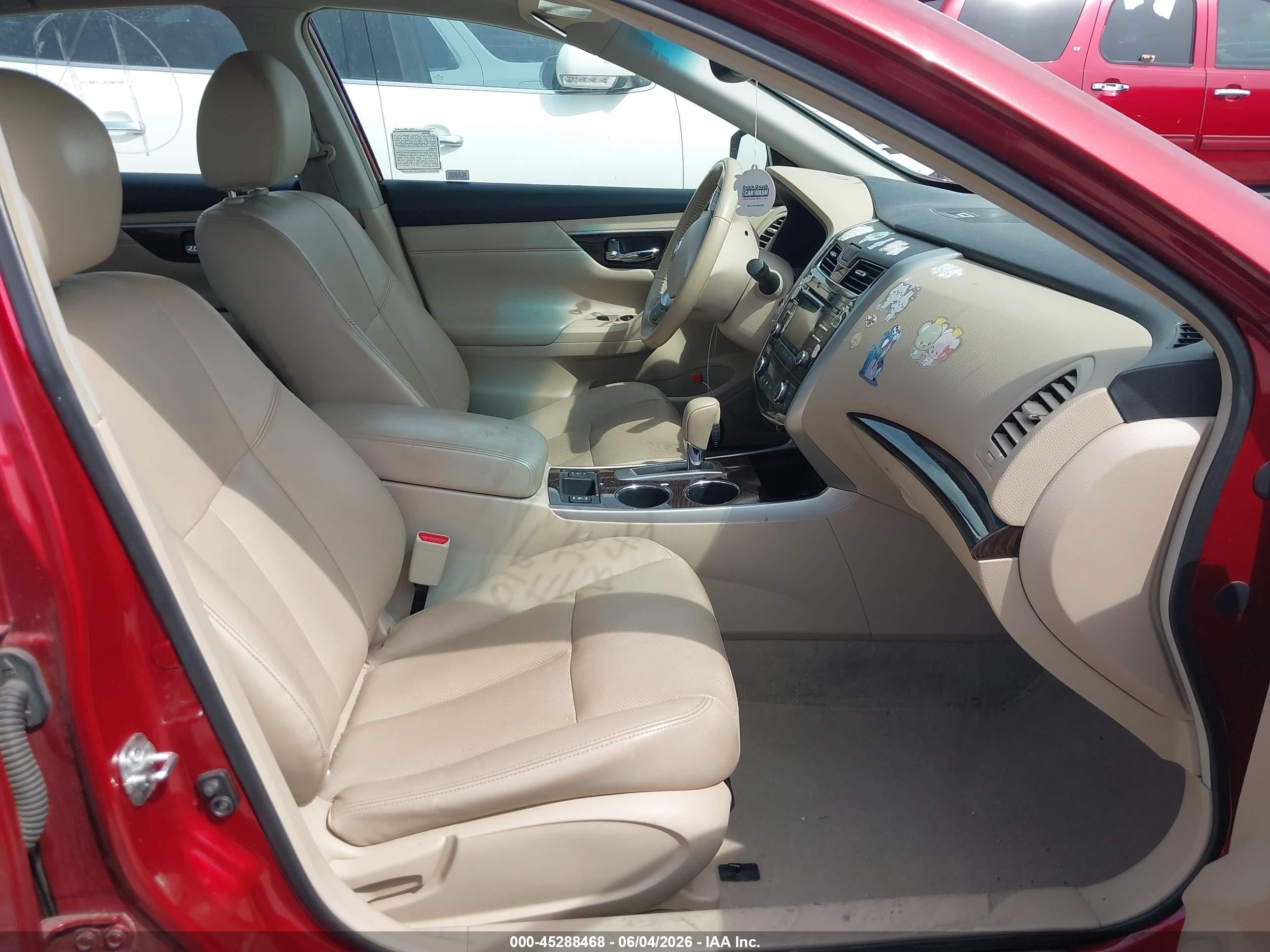 2013 Nissan Altima 2.5 Sl Red vin: 1N4AL3AP6DC234114
