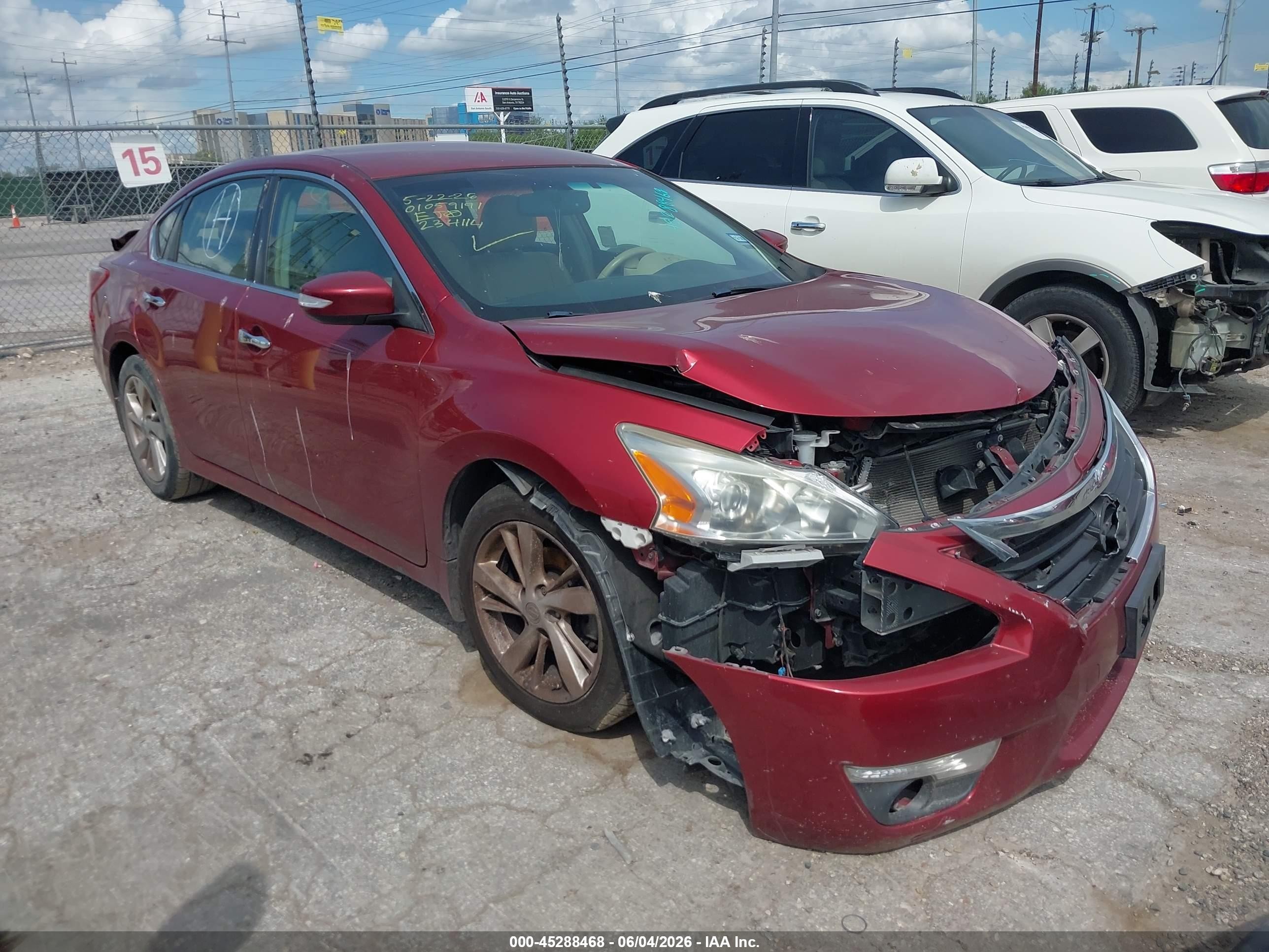 2013 Nissan Altima 2.5 Sl Red vin: 1N4AL3AP6DC234114