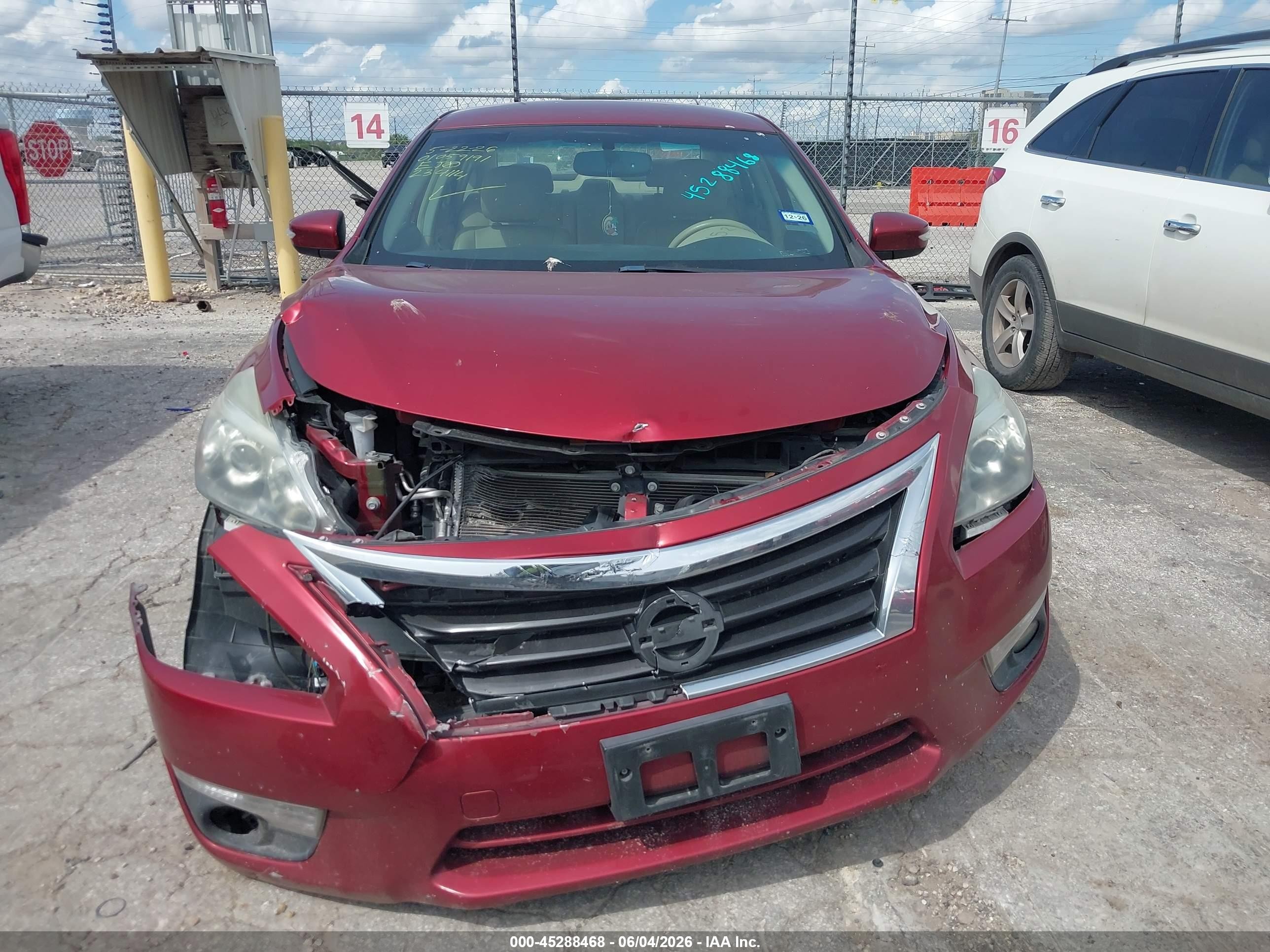 2013 Nissan Altima 2.5 Sl Red vin: 1N4AL3AP6DC234114