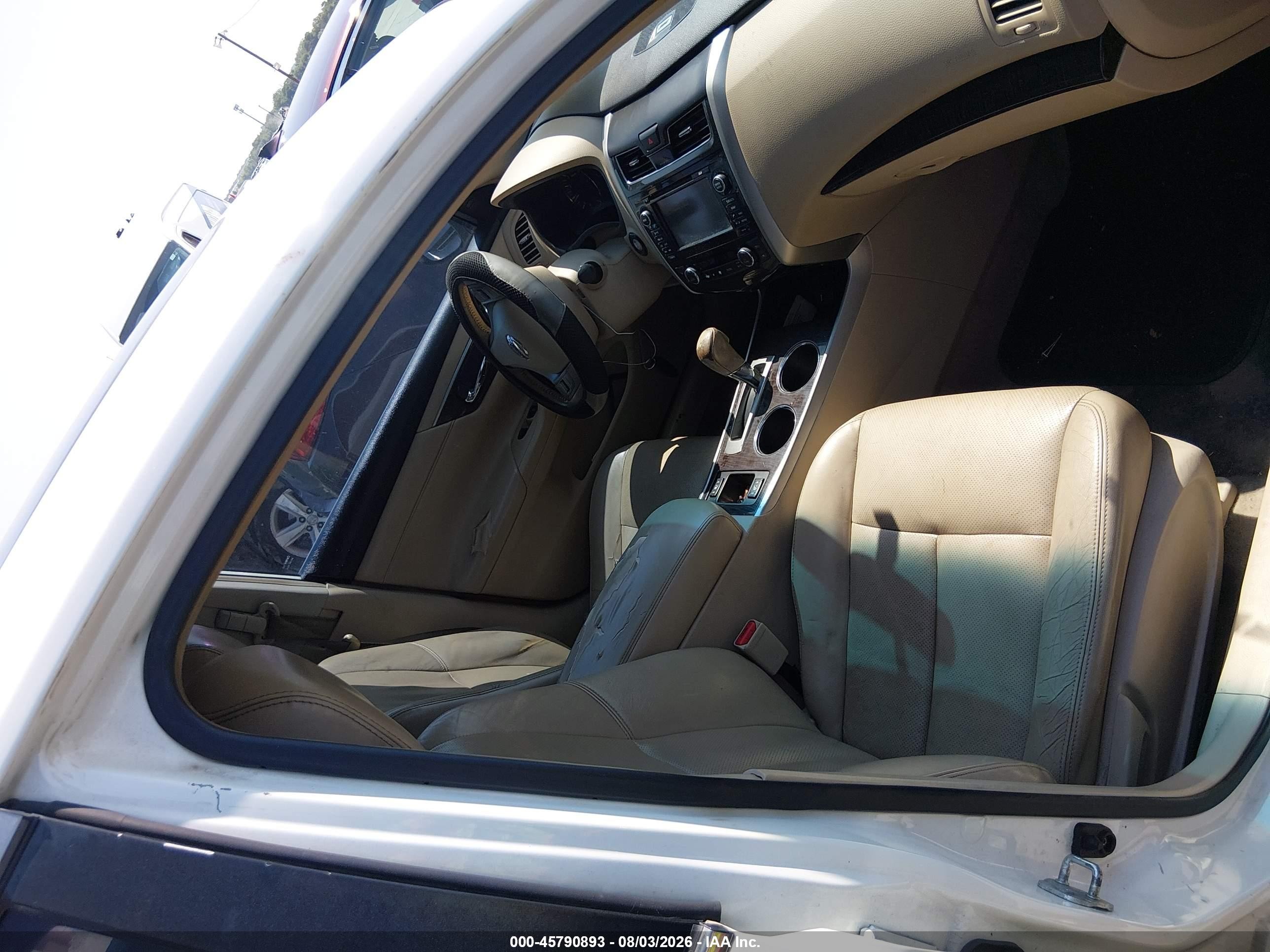 2013 Nissan Altima 2.5 Sl Белый vin: 1N4AL3AP6DC245291