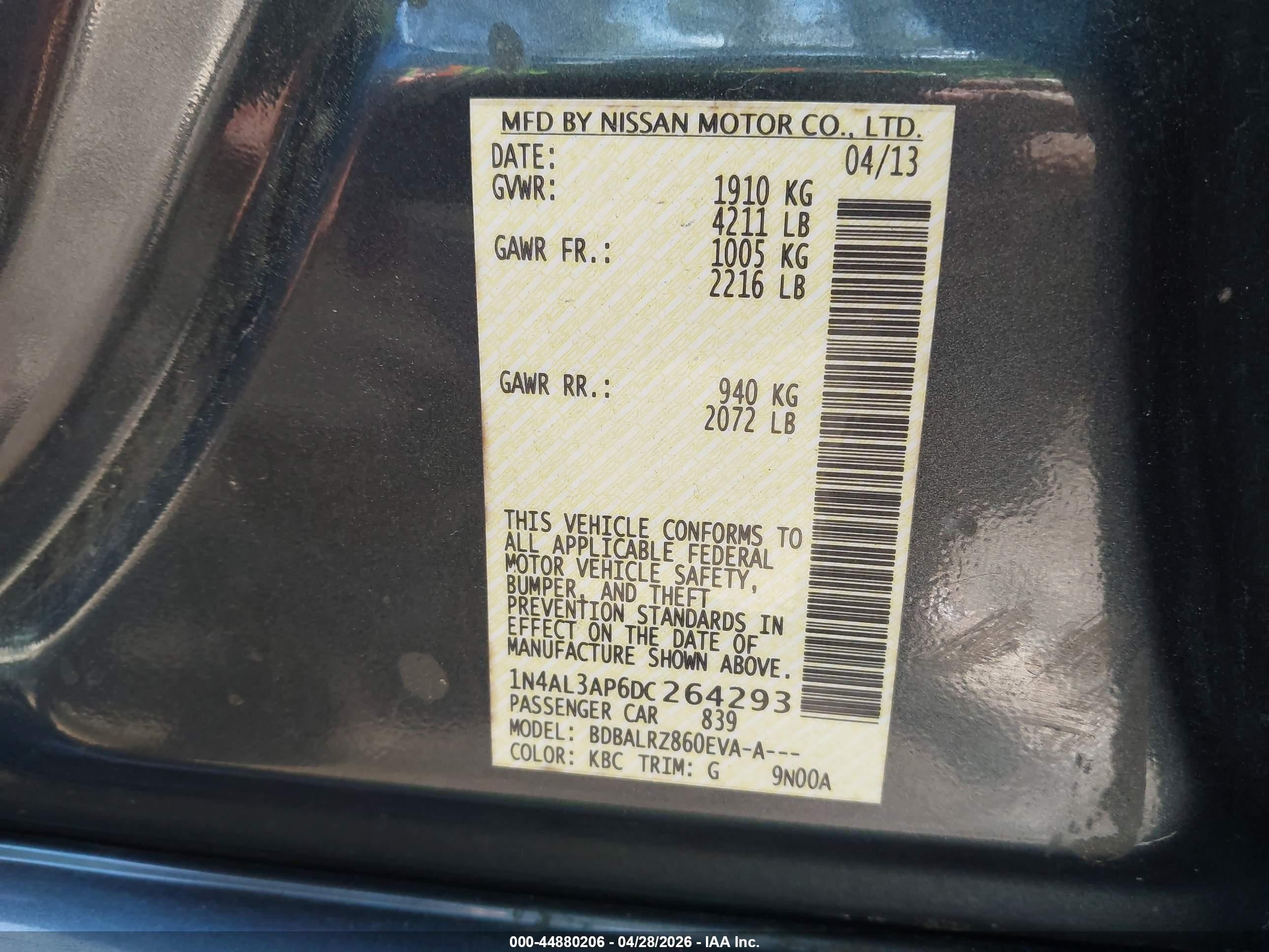2013 Nissan Altima 2.5 S Gray vin: 1N4AL3AP6DC264293