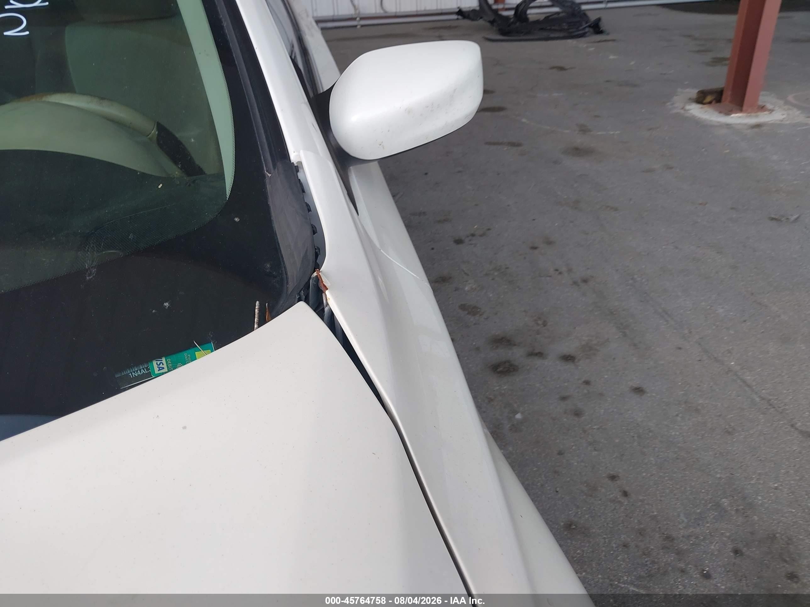 2013 Nissan Altima 2.5 Sv White vin: 1N4AL3AP6DC267047