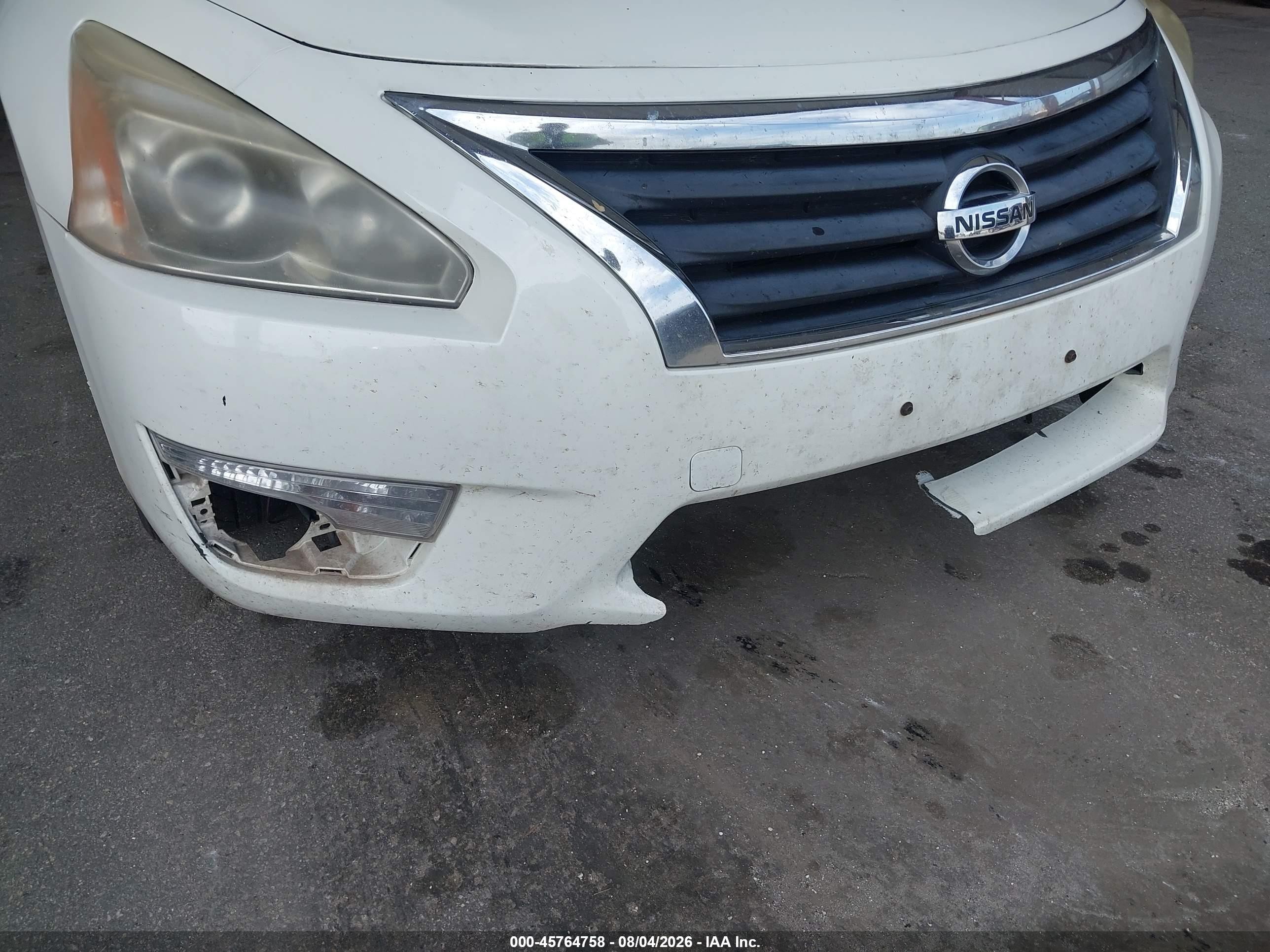 2013 Nissan Altima 2.5 Sv White vin: 1N4AL3AP6DC267047