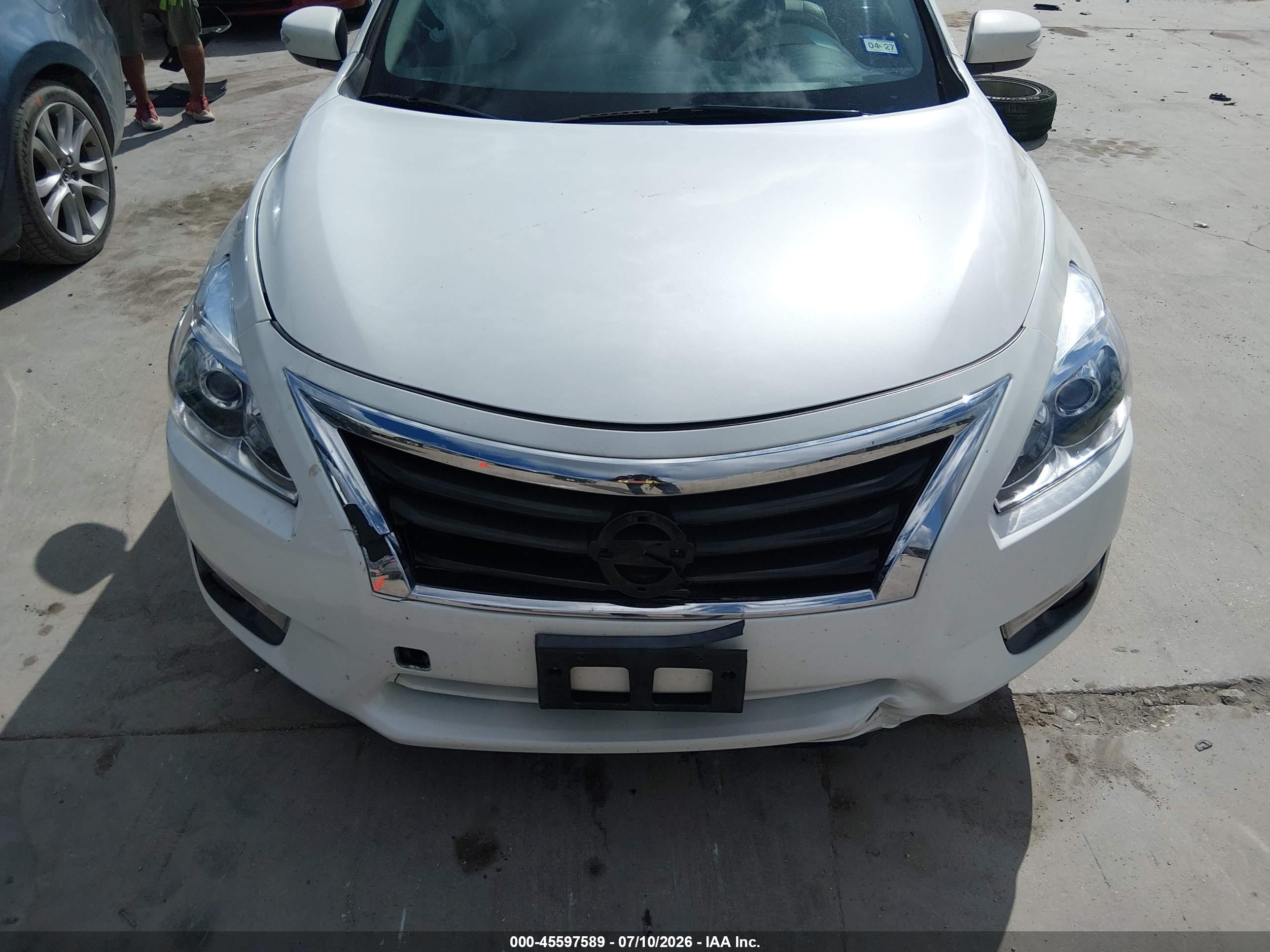 2013 Nissan Altima 2.5 Sl White vin: 1N4AL3AP6DC280154