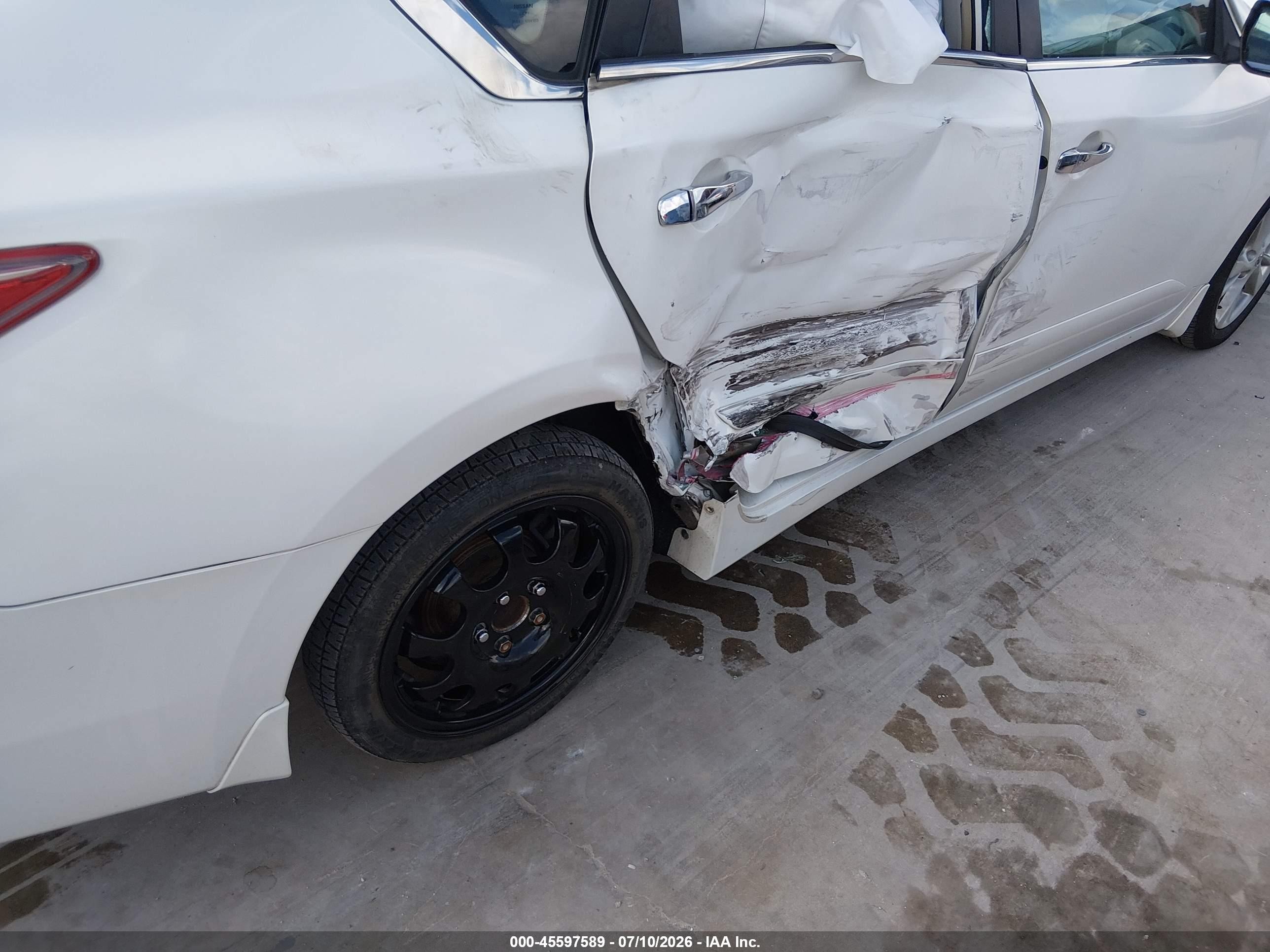 2013 Nissan Altima 2.5 Sl White vin: 1N4AL3AP6DC280154