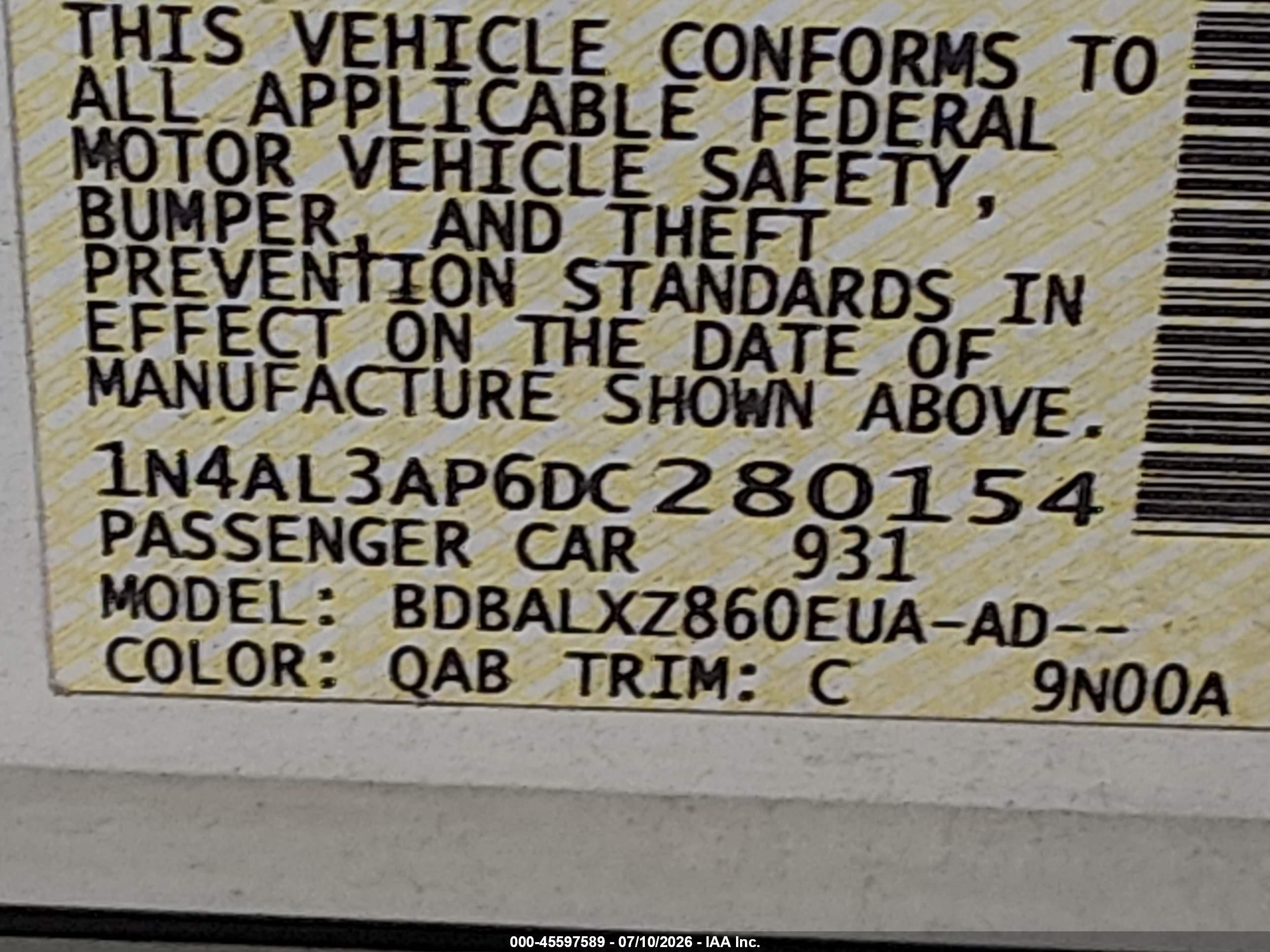2013 Nissan Altima 2.5 Sl White vin: 1N4AL3AP6DC280154