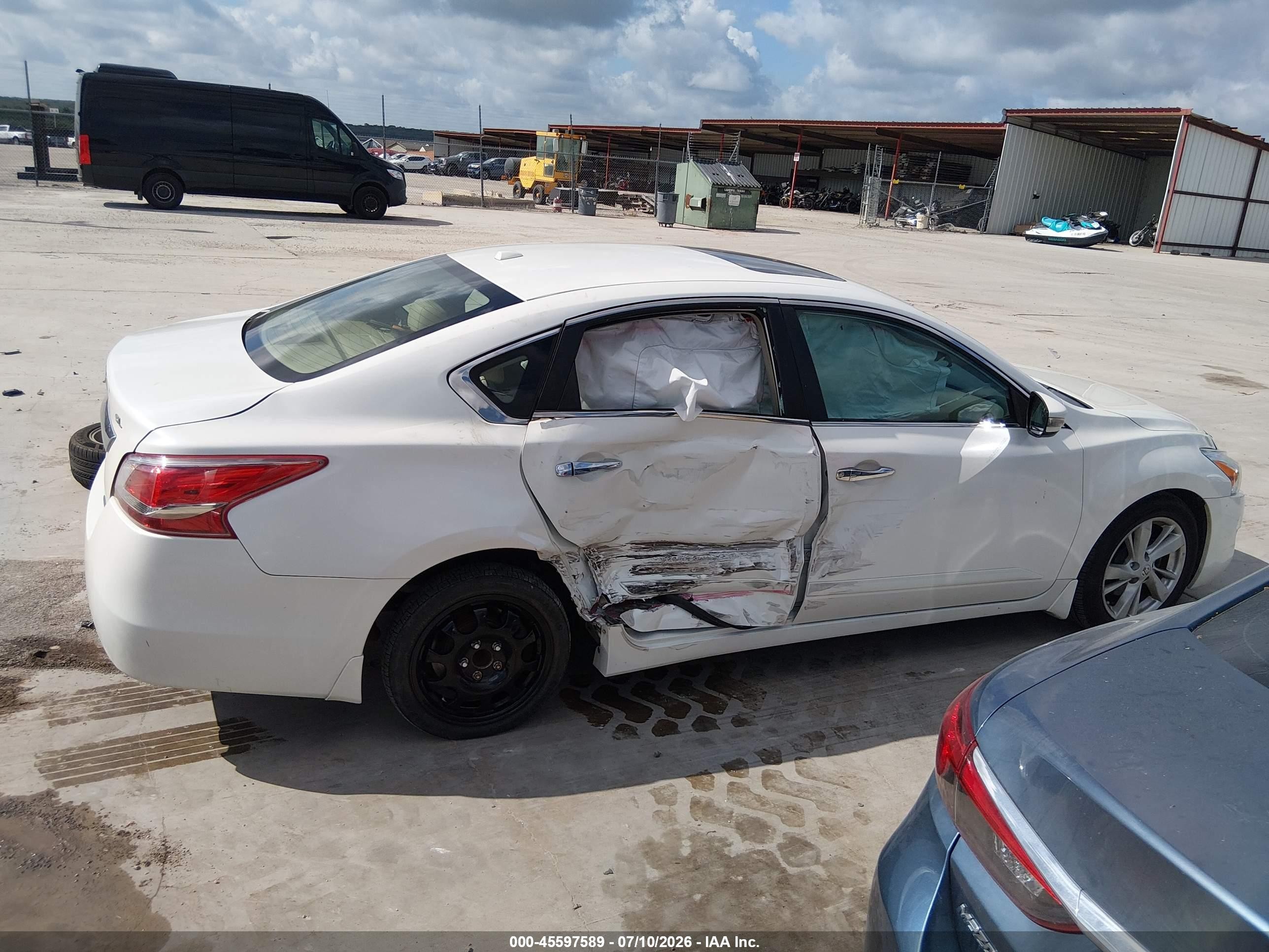 2013 Nissan Altima 2.5 Sl White vin: 1N4AL3AP6DC280154