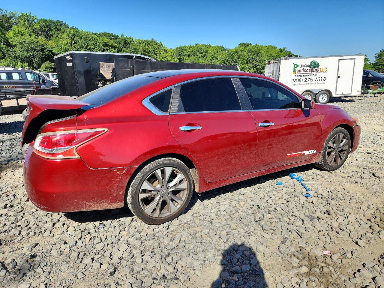 2013 Nissan Altima 2.5 Красный vin: 1N4AL3AP6DC285466