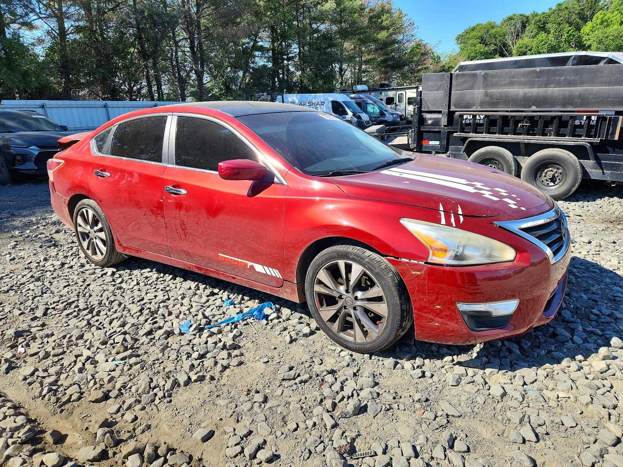 2013 Nissan Altima 2.5 Красный vin: 1N4AL3AP6DC285466
