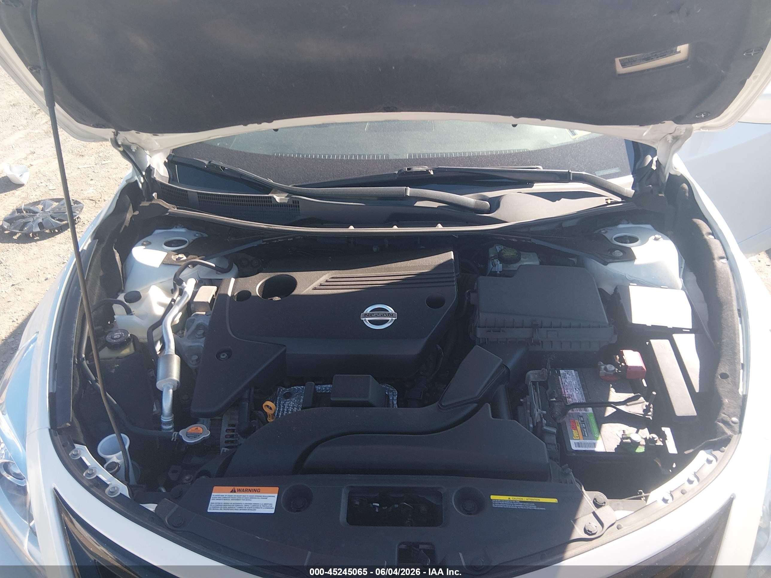 2013 Nissan Altima 2.5 S White vin: 1N4AL3AP6DC915583