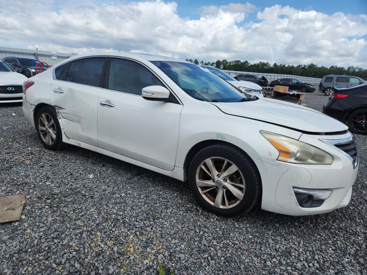 2013 Nissan Altima 2.5 White vin: 1N4AL3AP6DN436570