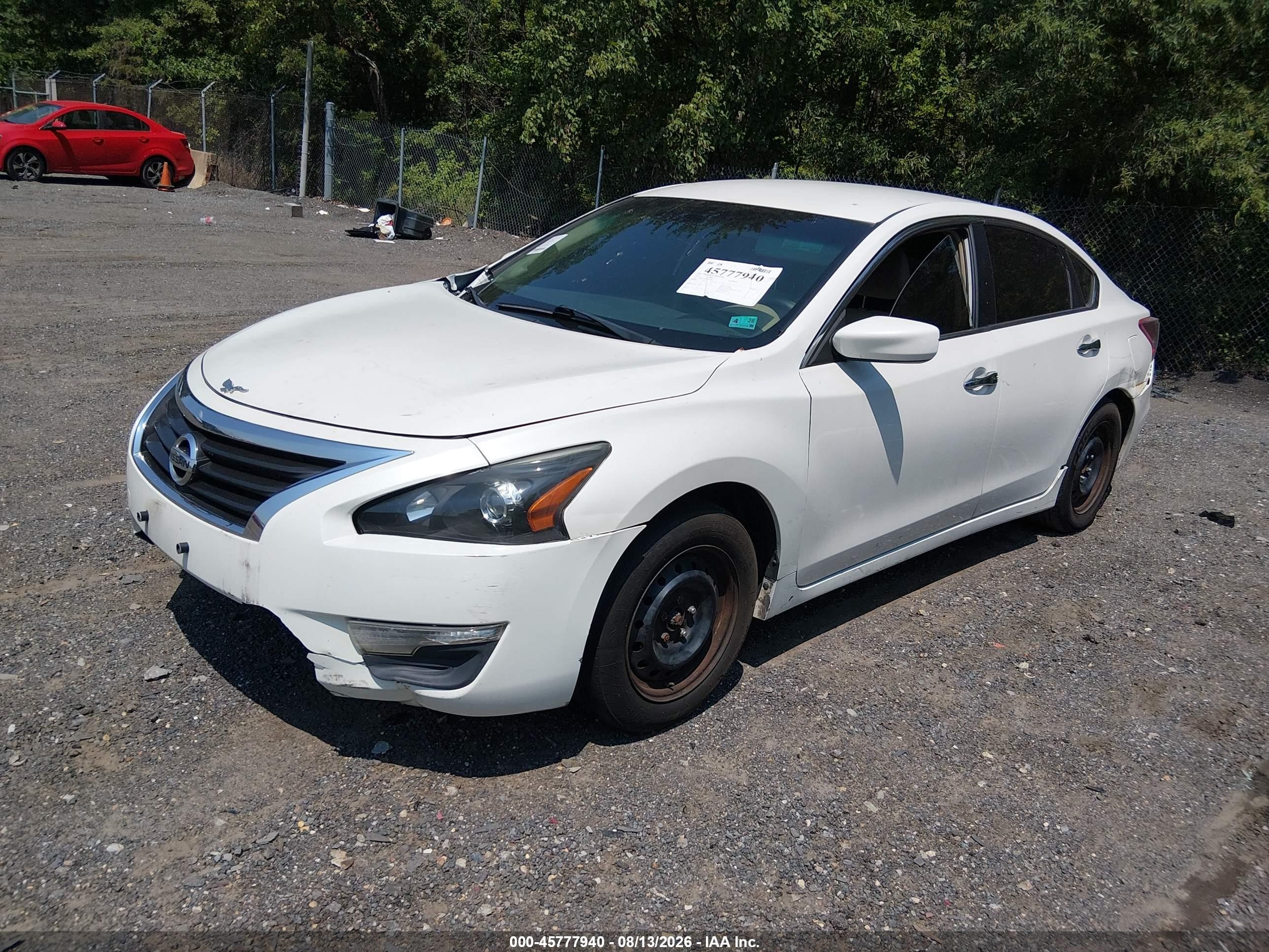 2013 Nissan Altima 2.5 White vin: 1N4AL3AP6DN459637