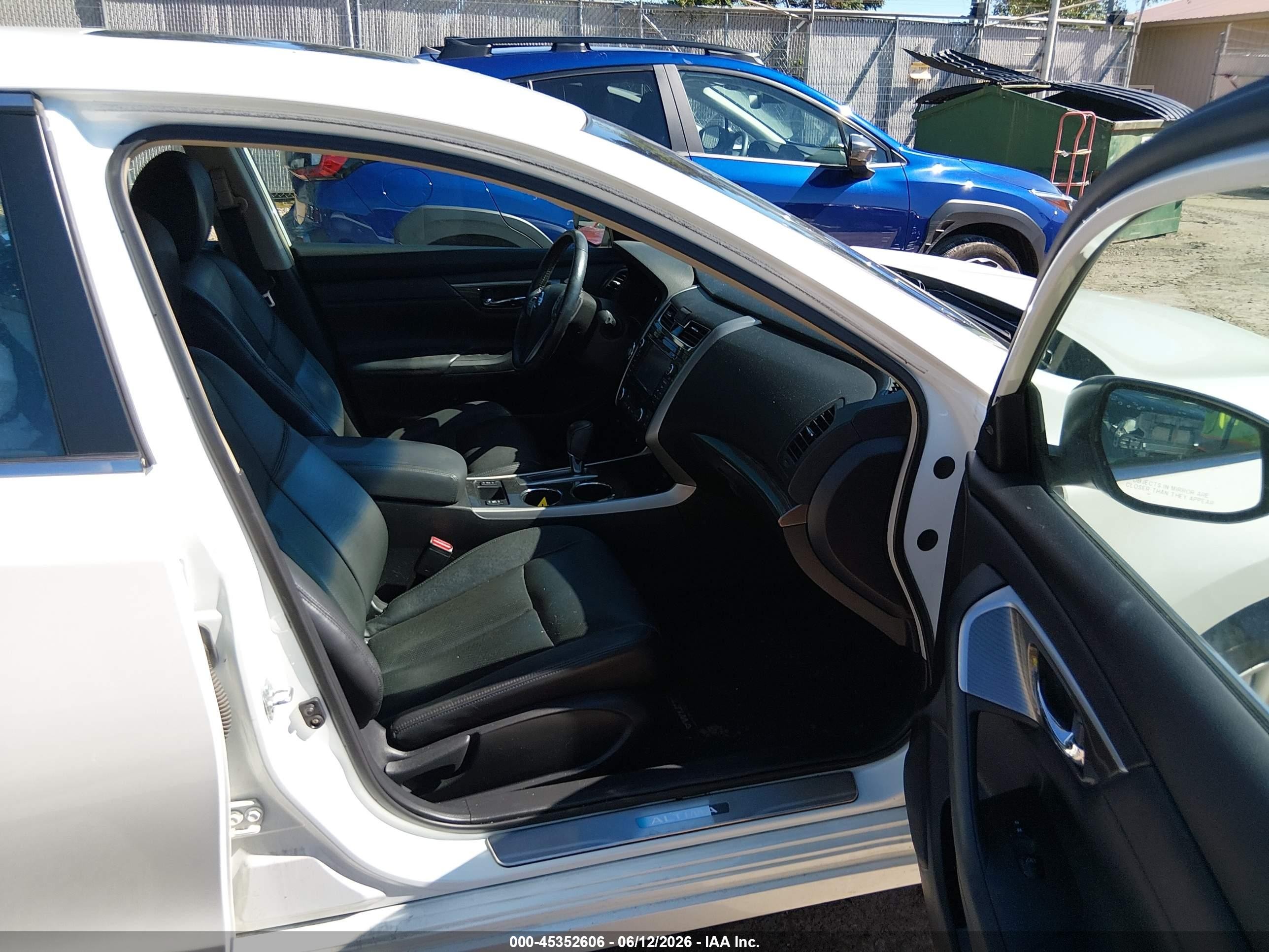 2013 Nissan Altima 2.5 Sl White vin: 1N4AL3AP6DN470850