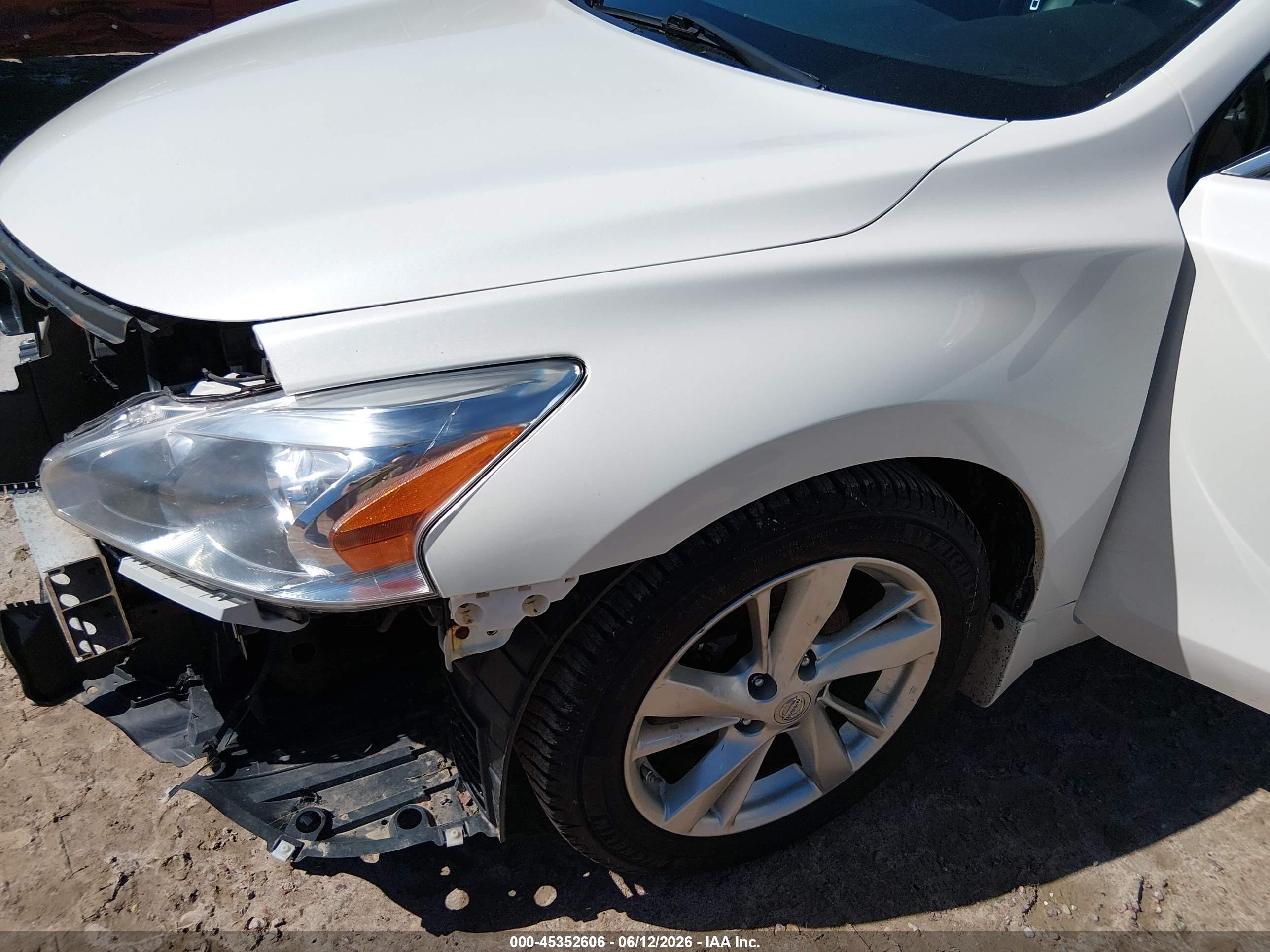 2013 Nissan Altima 2.5 Sl White vin: 1N4AL3AP6DN470850