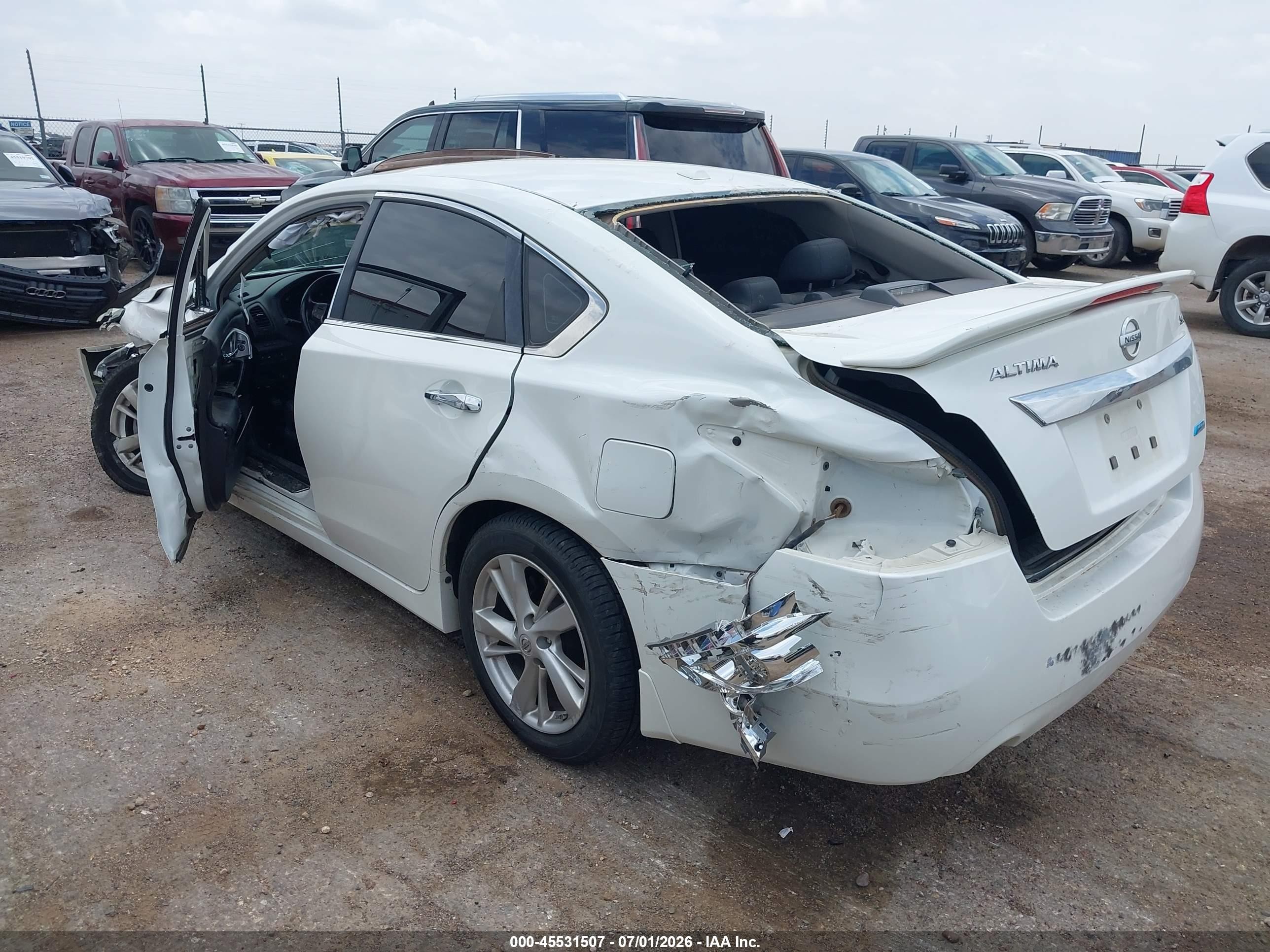 2013 Nissan Altima 2.5 Sl White vin: 1N4AL3AP6DN496445
