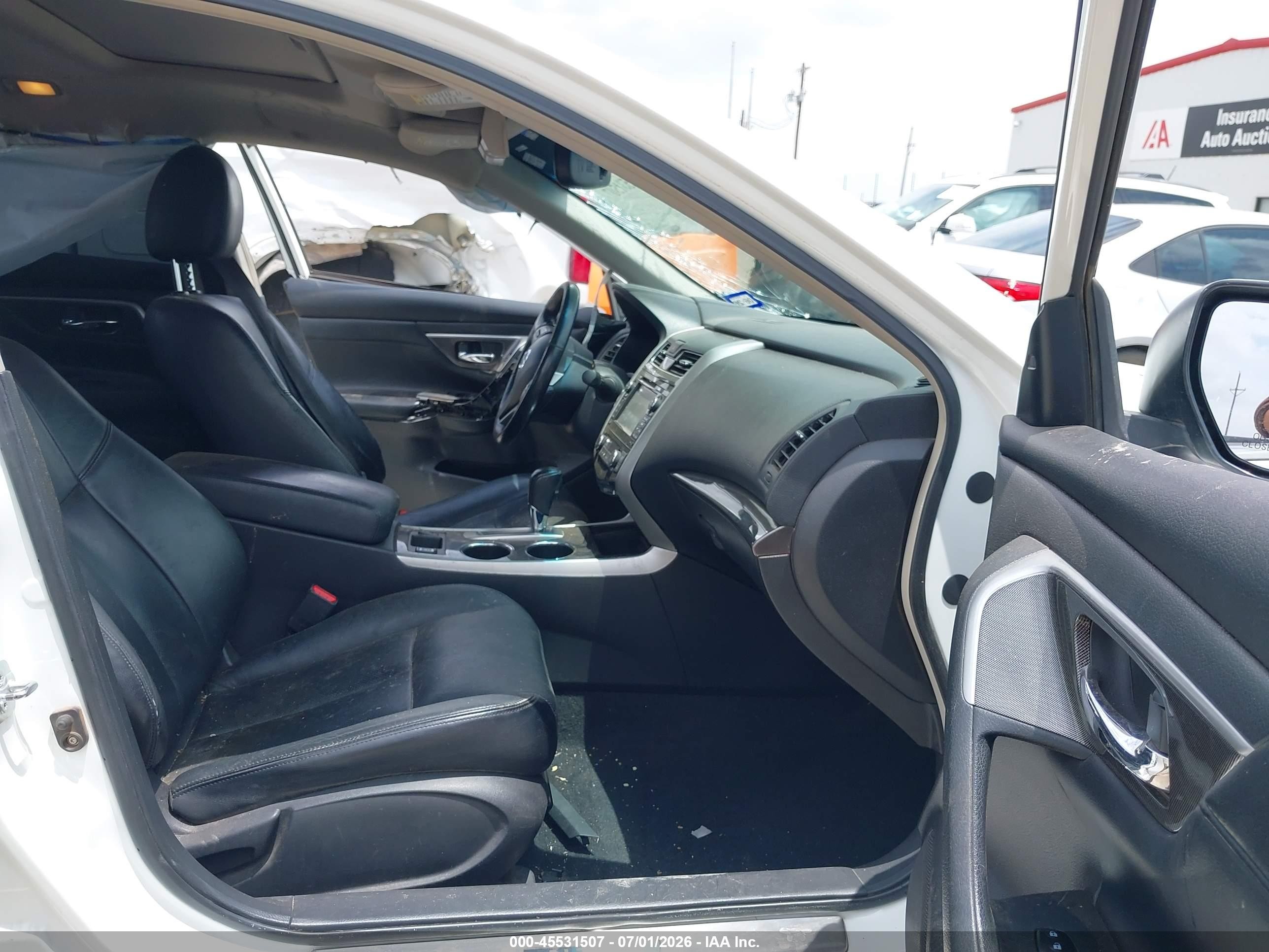 2013 Nissan Altima 2.5 Sl White vin: 1N4AL3AP6DN496445