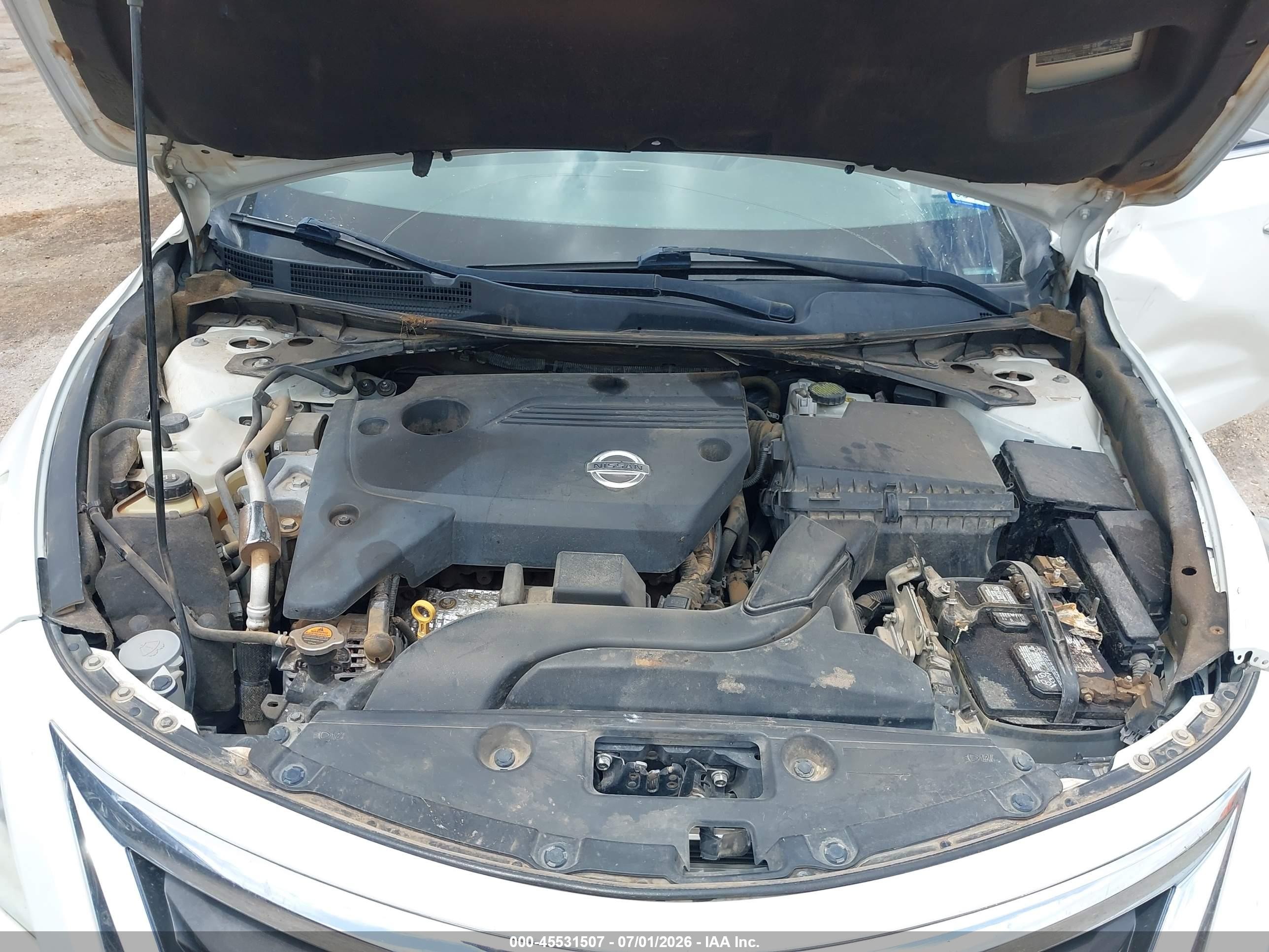 2013 Nissan Altima 2.5 Sl White vin: 1N4AL3AP6DN496445