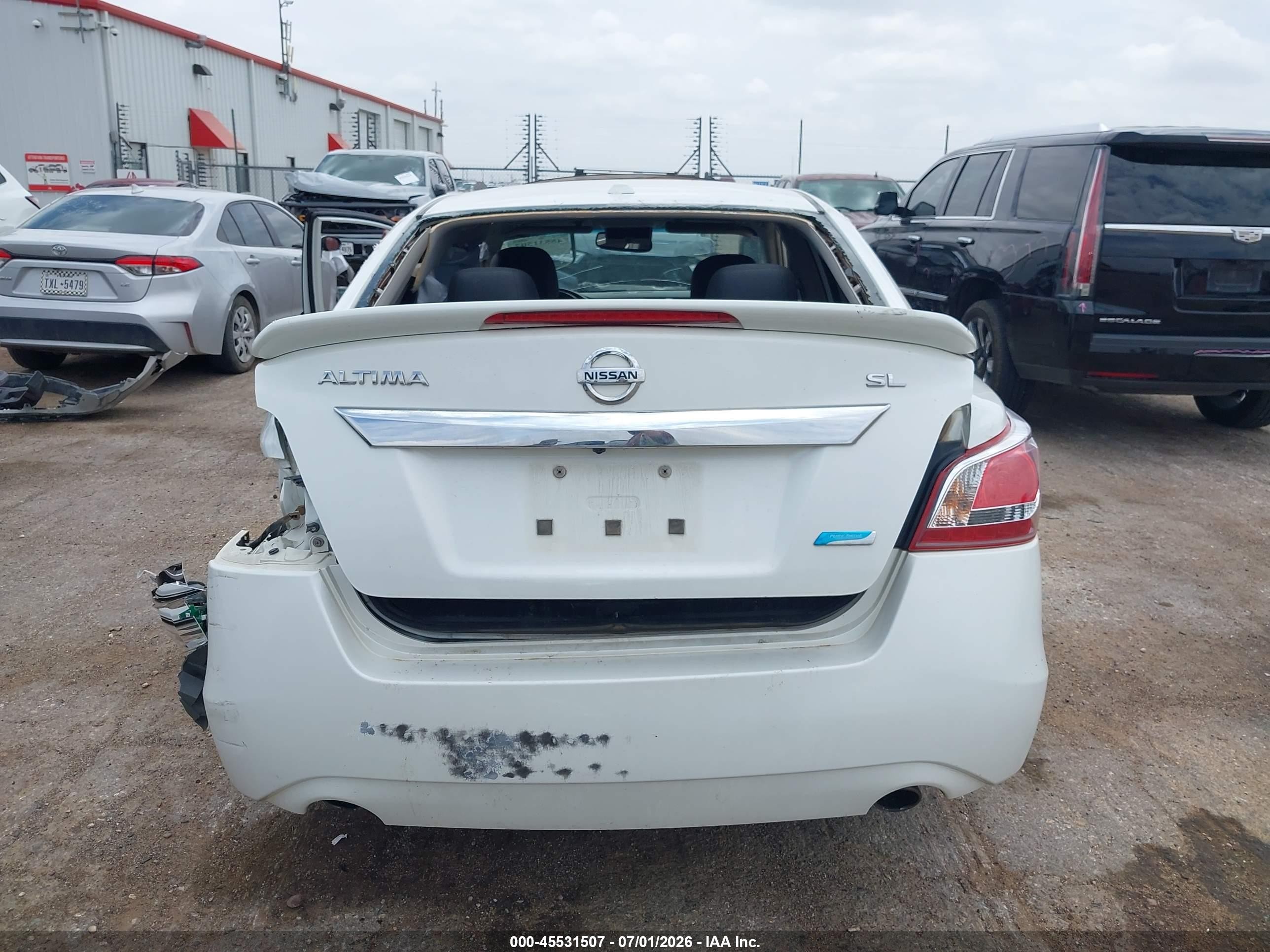 2013 Nissan Altima 2.5 Sl White vin: 1N4AL3AP6DN496445