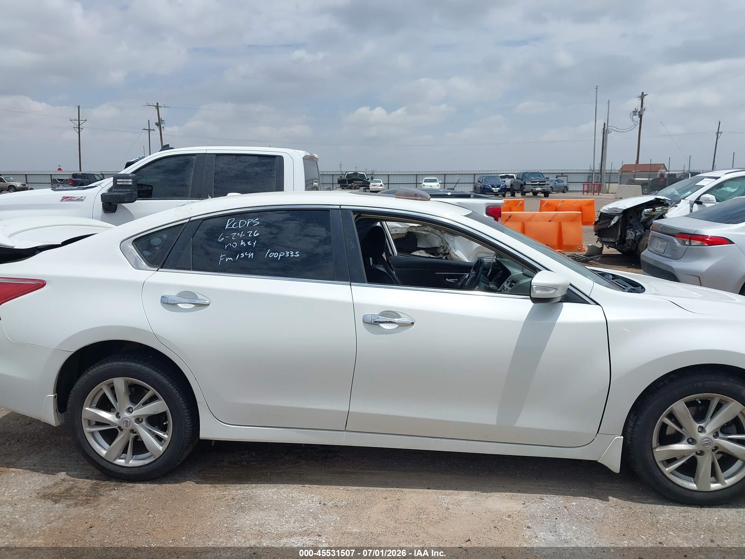 2013 Nissan Altima 2.5 Sl White vin: 1N4AL3AP6DN496445