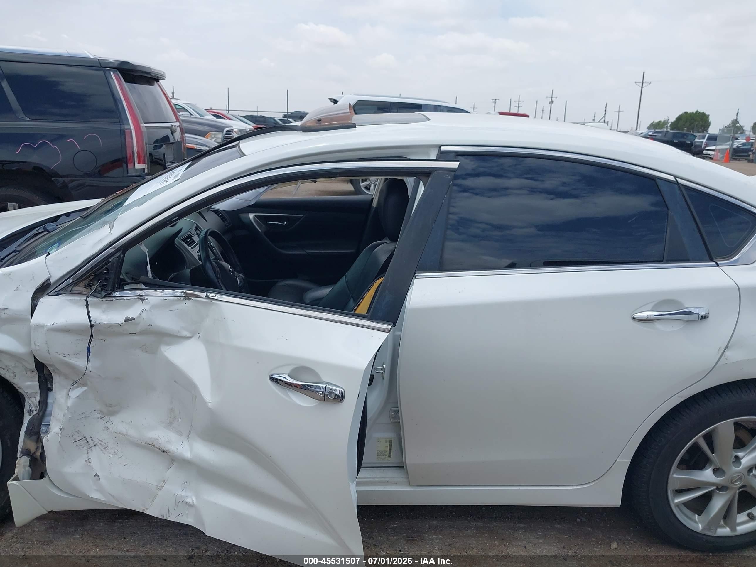 2013 Nissan Altima 2.5 Sl White vin: 1N4AL3AP6DN496445