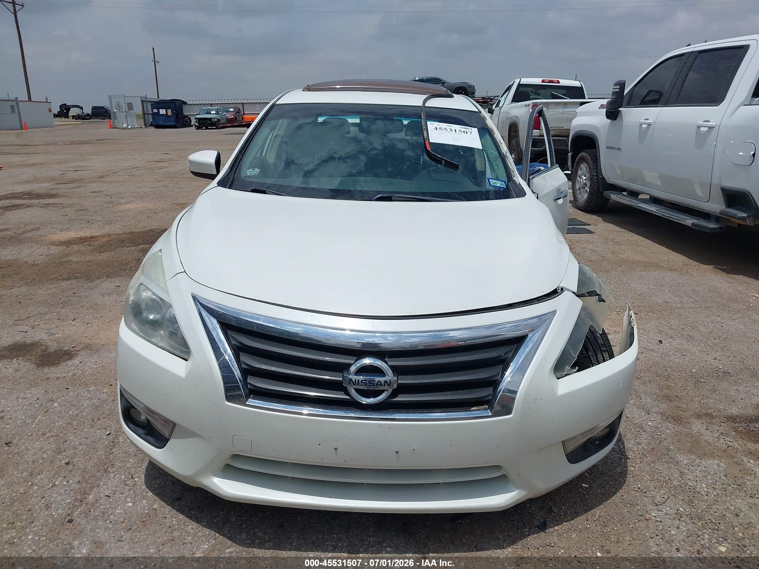 2013 Nissan Altima 2.5 Sl White vin: 1N4AL3AP6DN496445