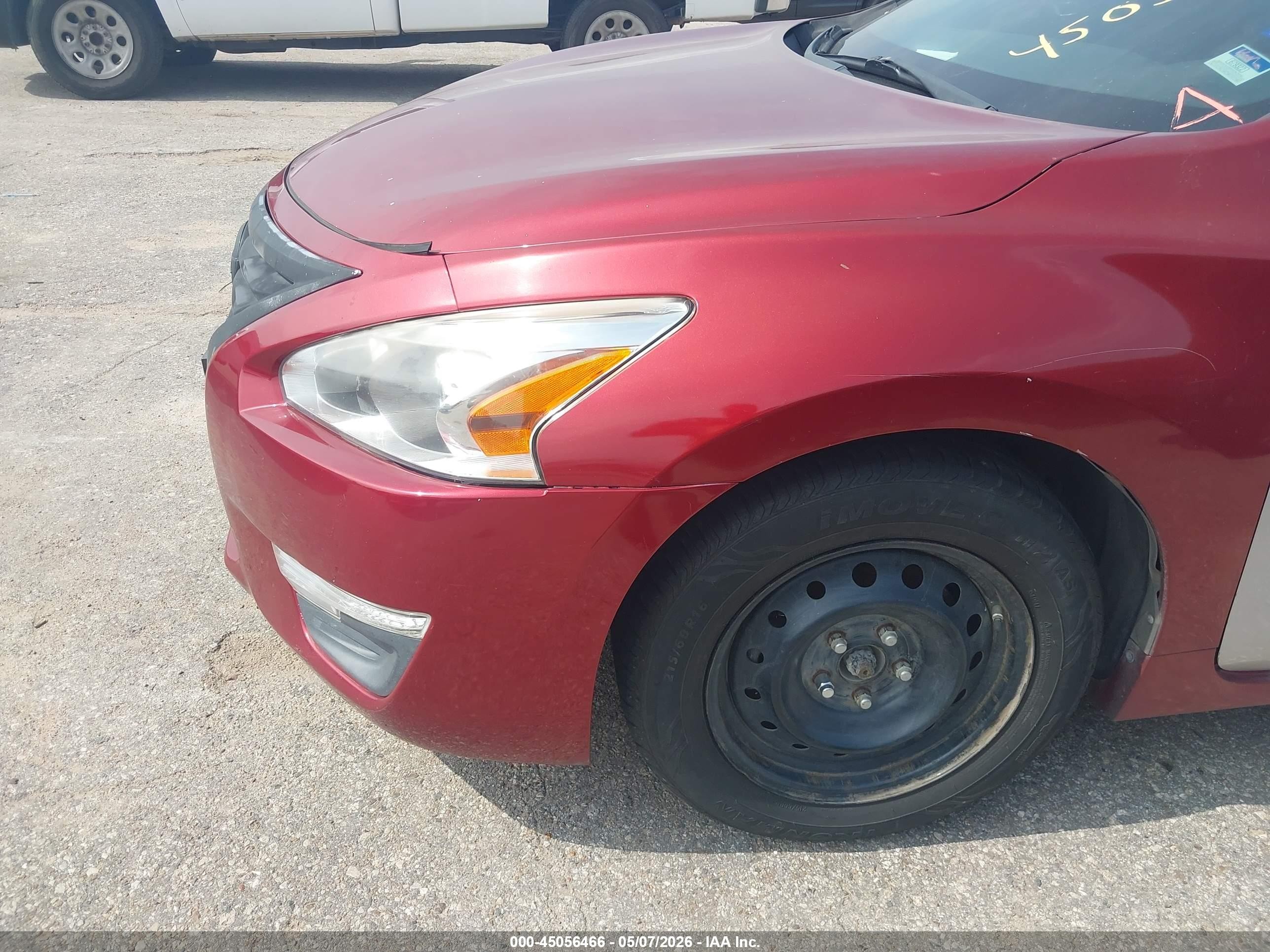 2013 Nissan Altima 2.5 S Burgundy vin: 1N4AL3AP6DN549922
