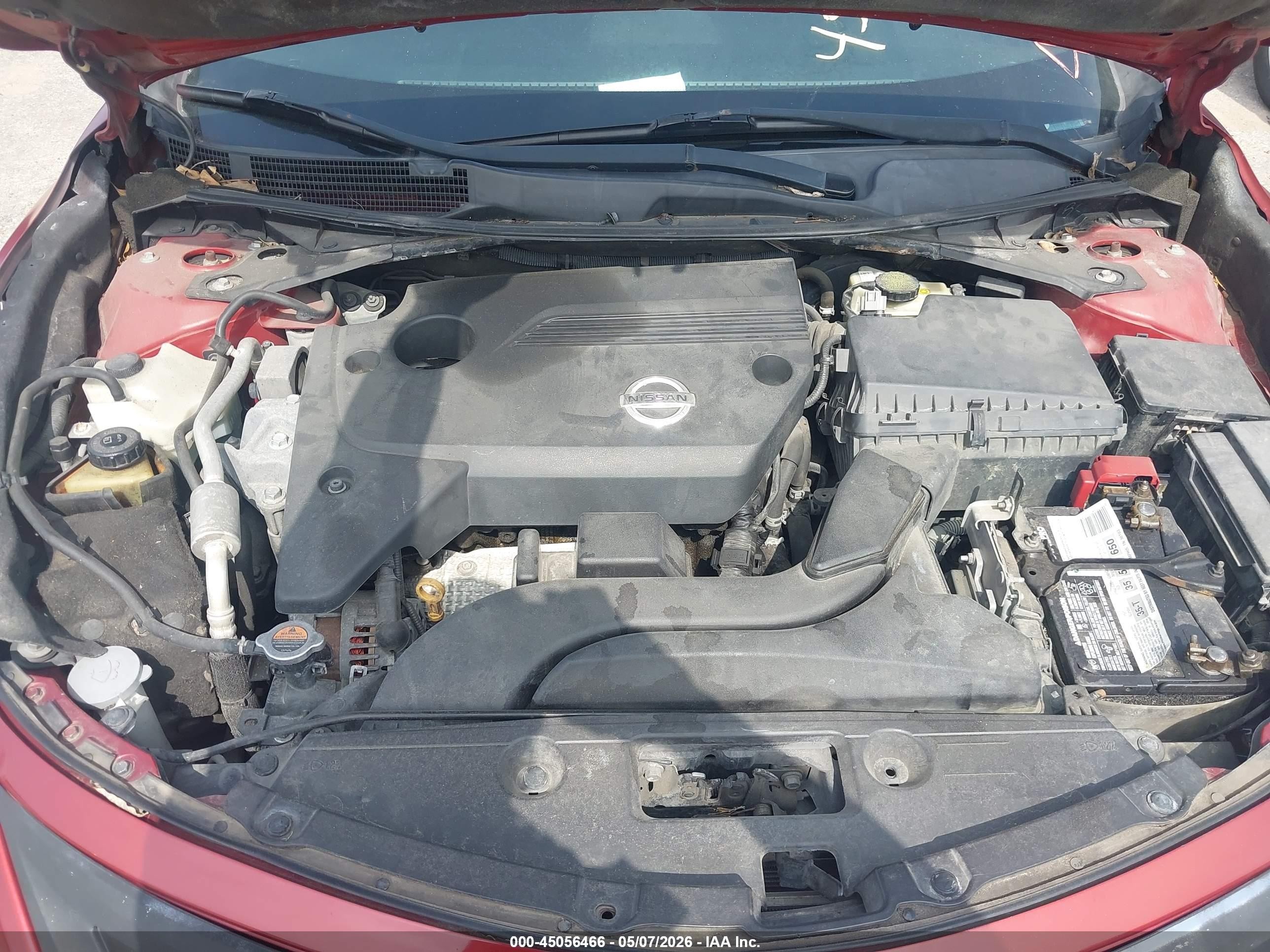 2013 Nissan Altima 2.5 S Burgundy vin: 1N4AL3AP6DN549922