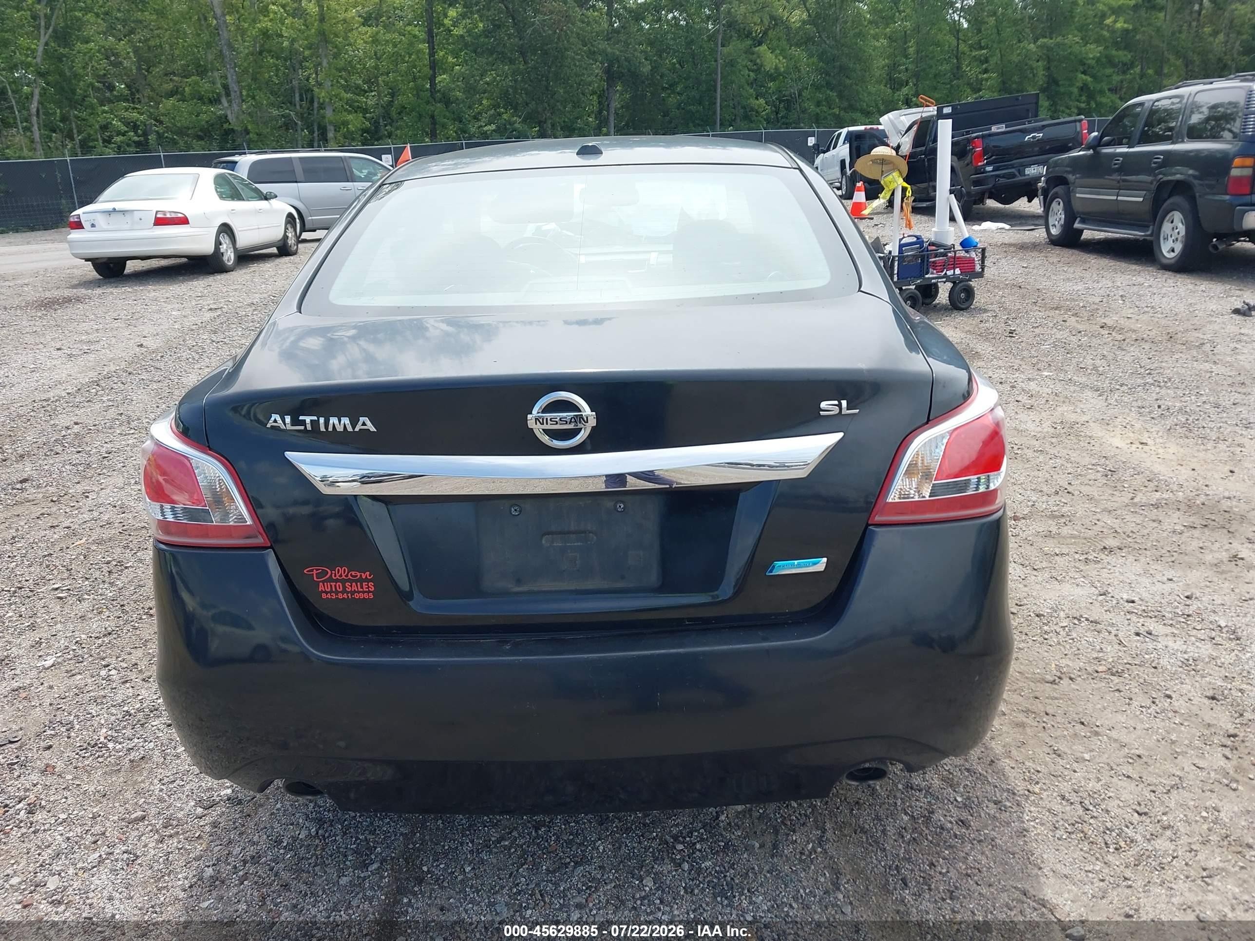 2013 Nissan Altima 2.5 Sl Black vin: 1N4AL3AP6DN556613