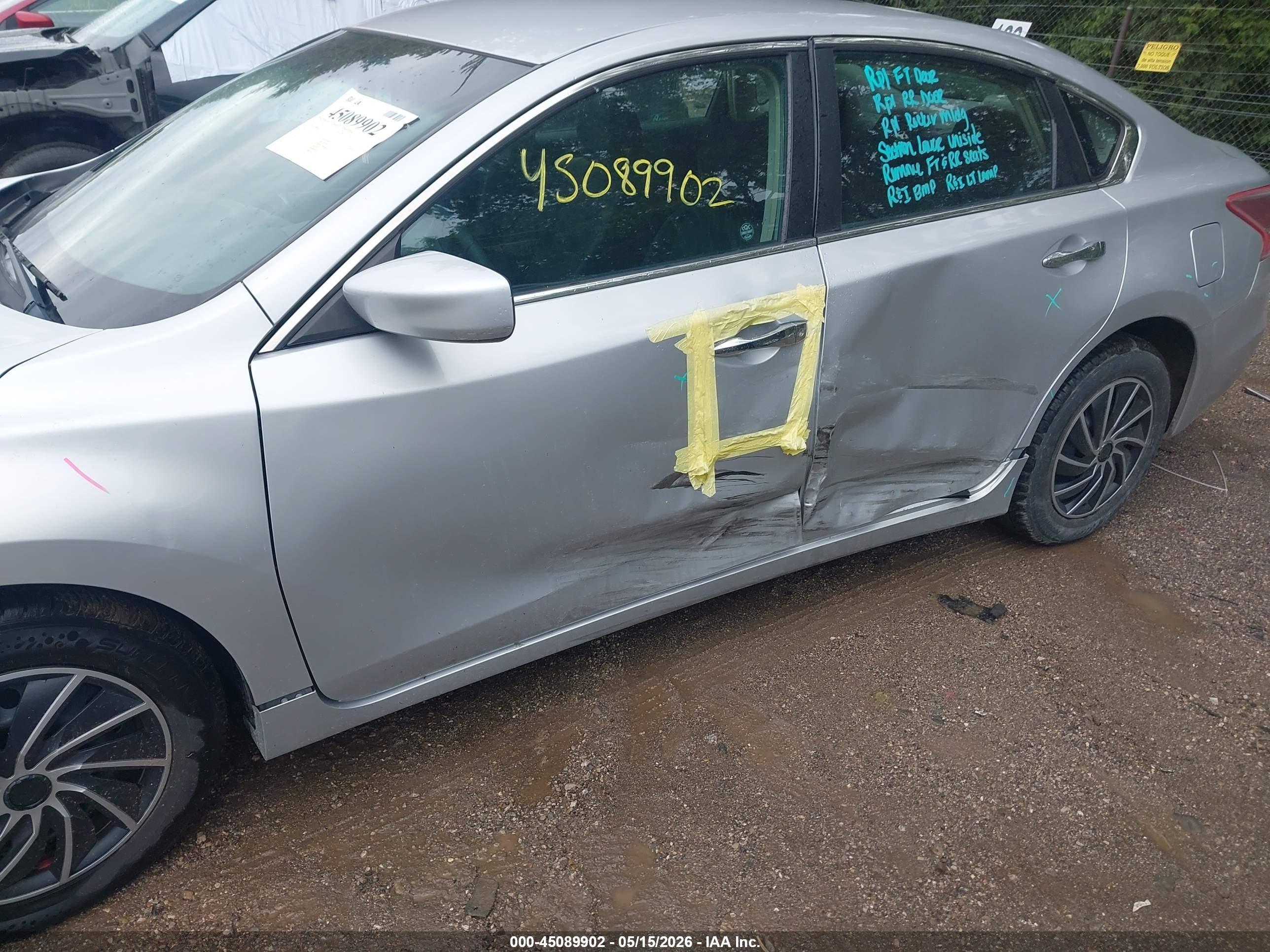 2013 Nissan Altima 2.5 S Серебряный vin: 1N4AL3AP6DN565781