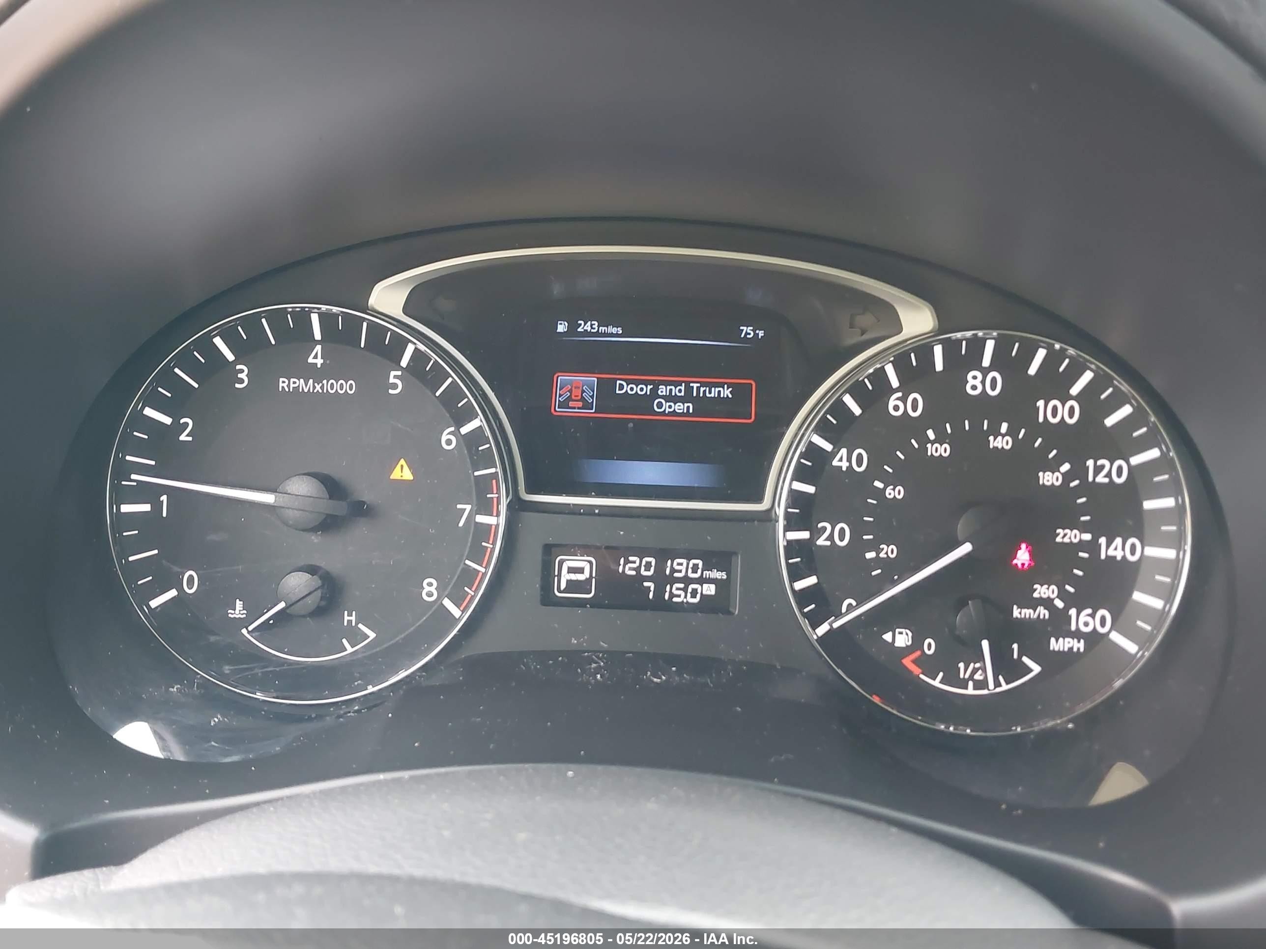 2014 Nissan Altima 2.5 Sl Brown vin: 1N4AL3AP6EC127758