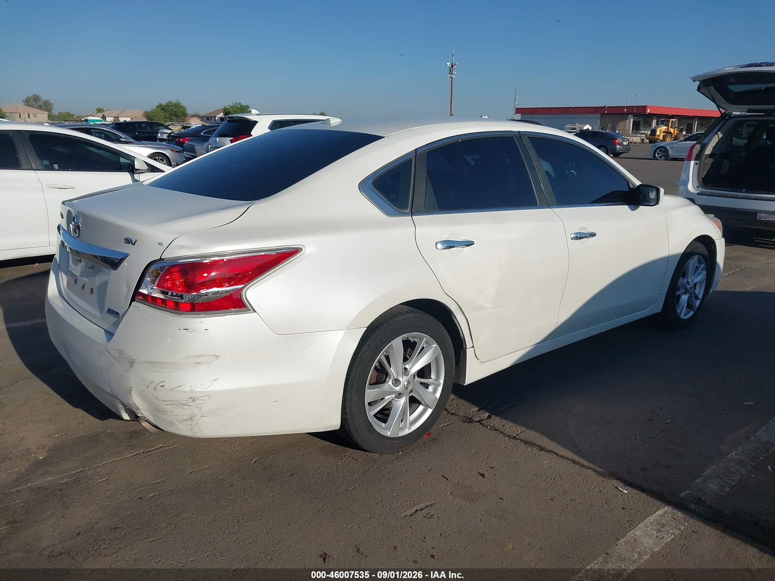 2014 Nissan Altima 2.5 Sv Белый vin: 1N4AL3AP6EC155219