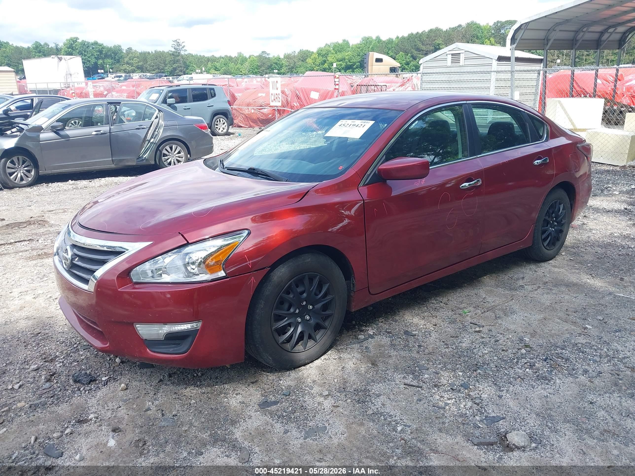2014 Nissan Altima 2.5 S Red vin: 1N4AL3AP6EC159299