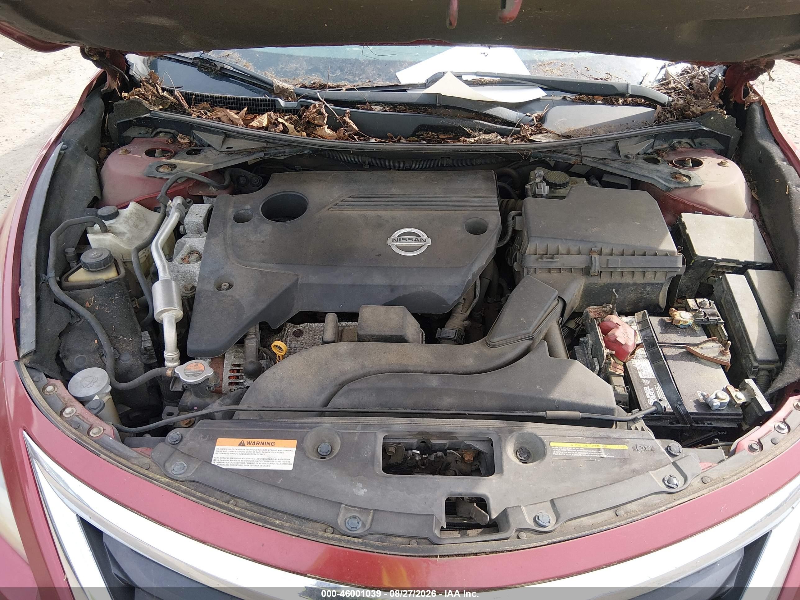 2014 Nissan Altima 2.5 S Red vin: 1N4AL3AP6EC163207