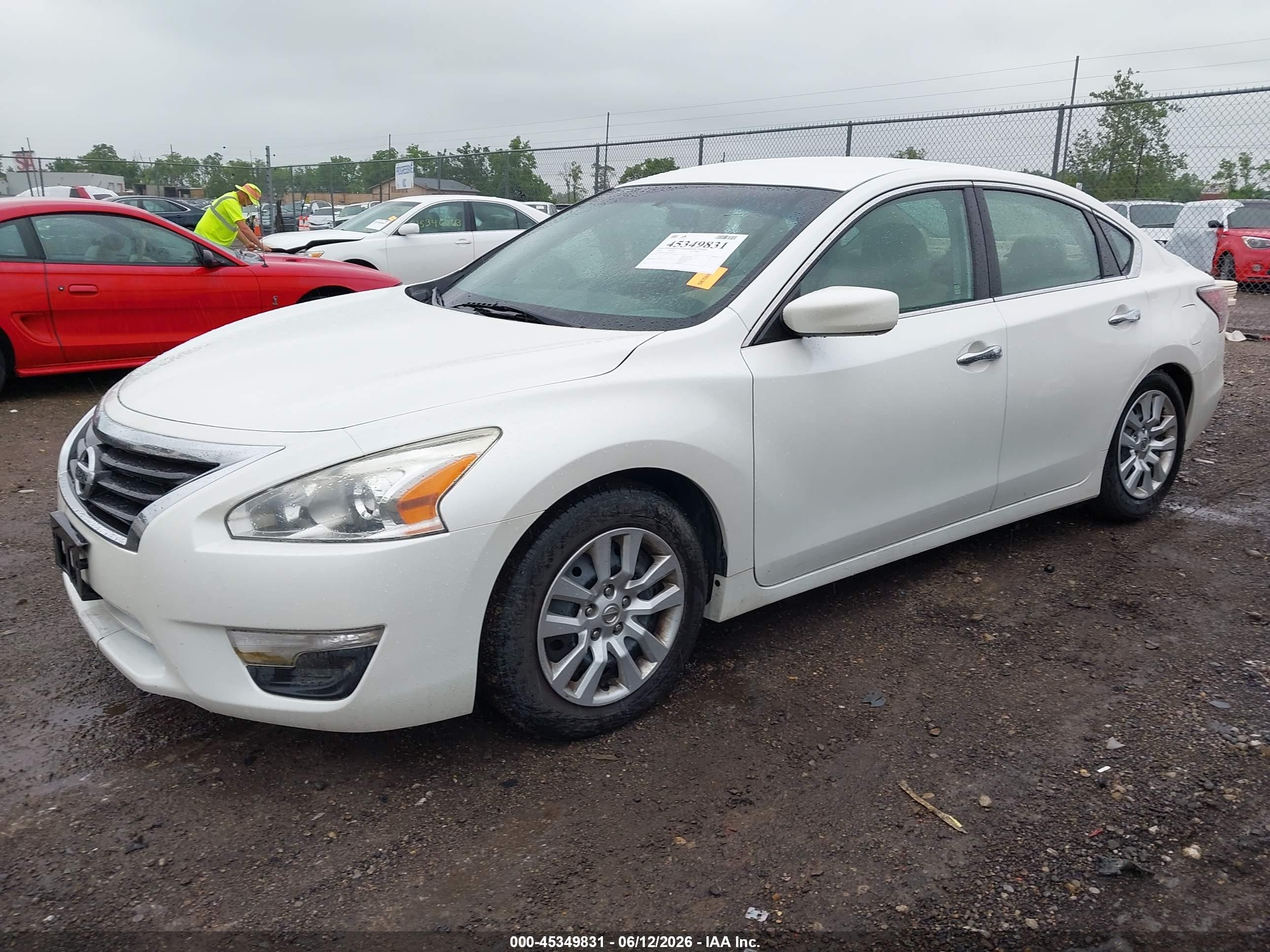 2014 Nissan Altima 2.5 S White vin: 1N4AL3AP6EC170674