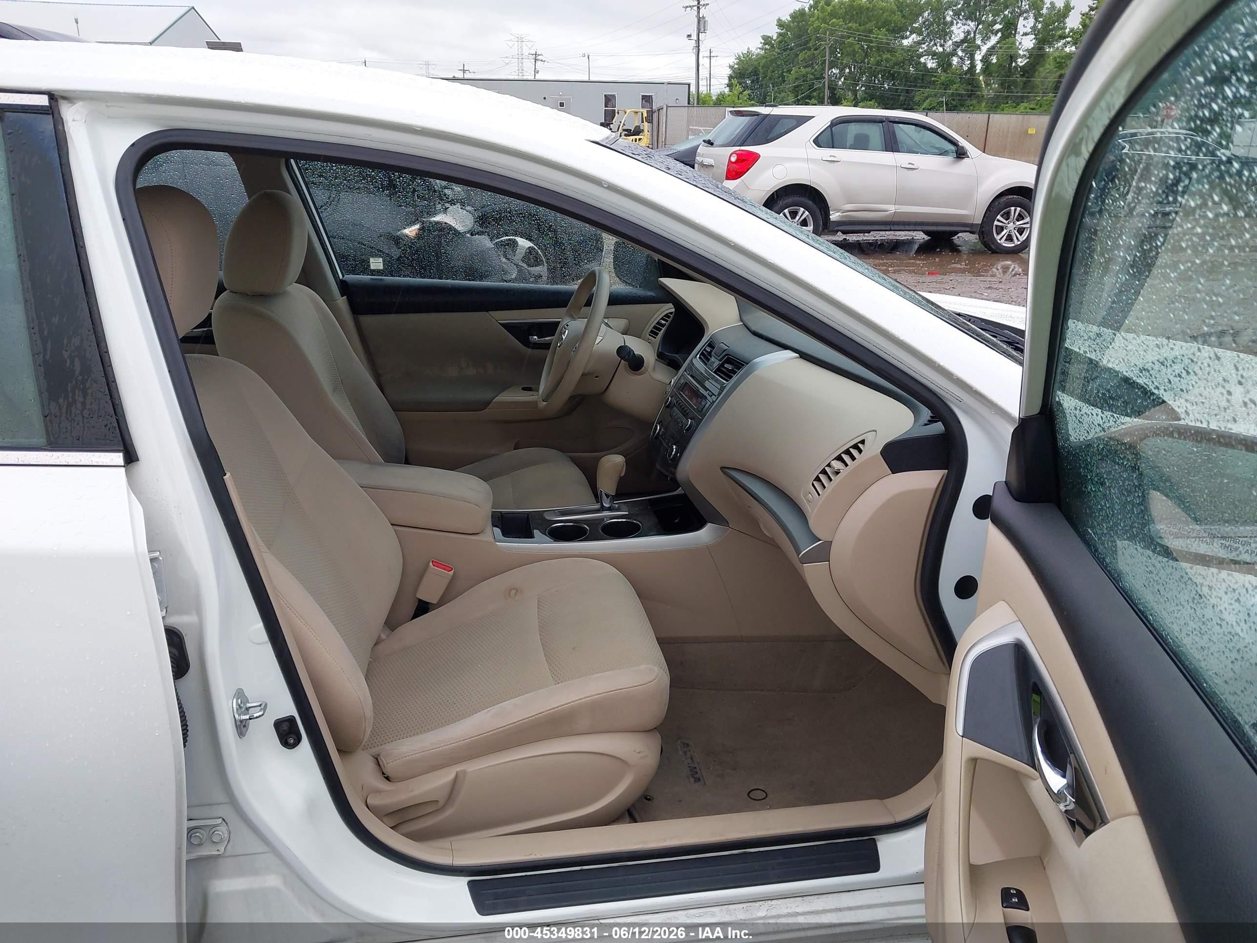 2014 Nissan Altima 2.5 S White vin: 1N4AL3AP6EC170674