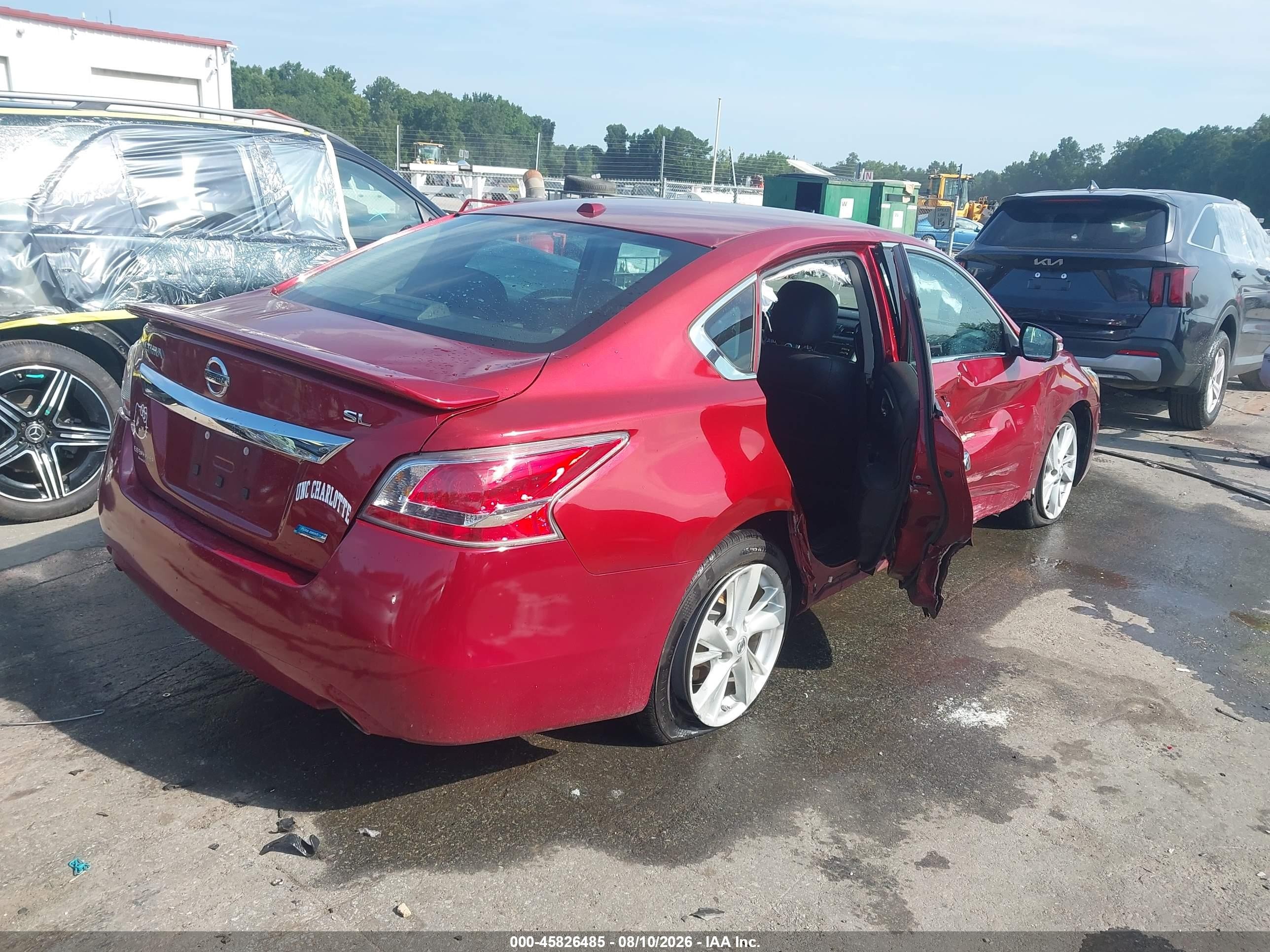 2014 Nissan Altima 2.5 Sl Red vin: 1N4AL3AP6EC180489