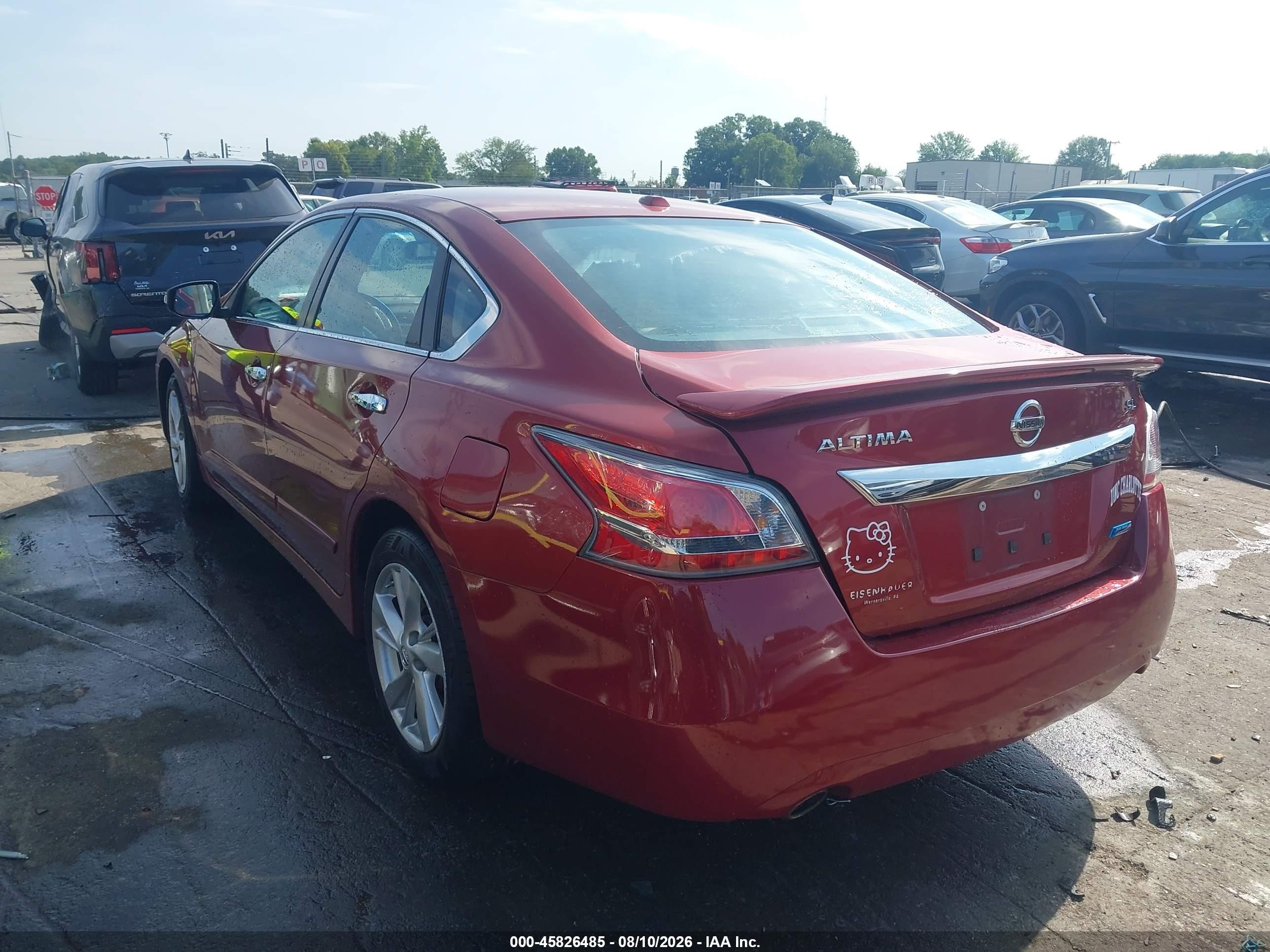 2014 Nissan Altima 2.5 Sl Red vin: 1N4AL3AP6EC180489