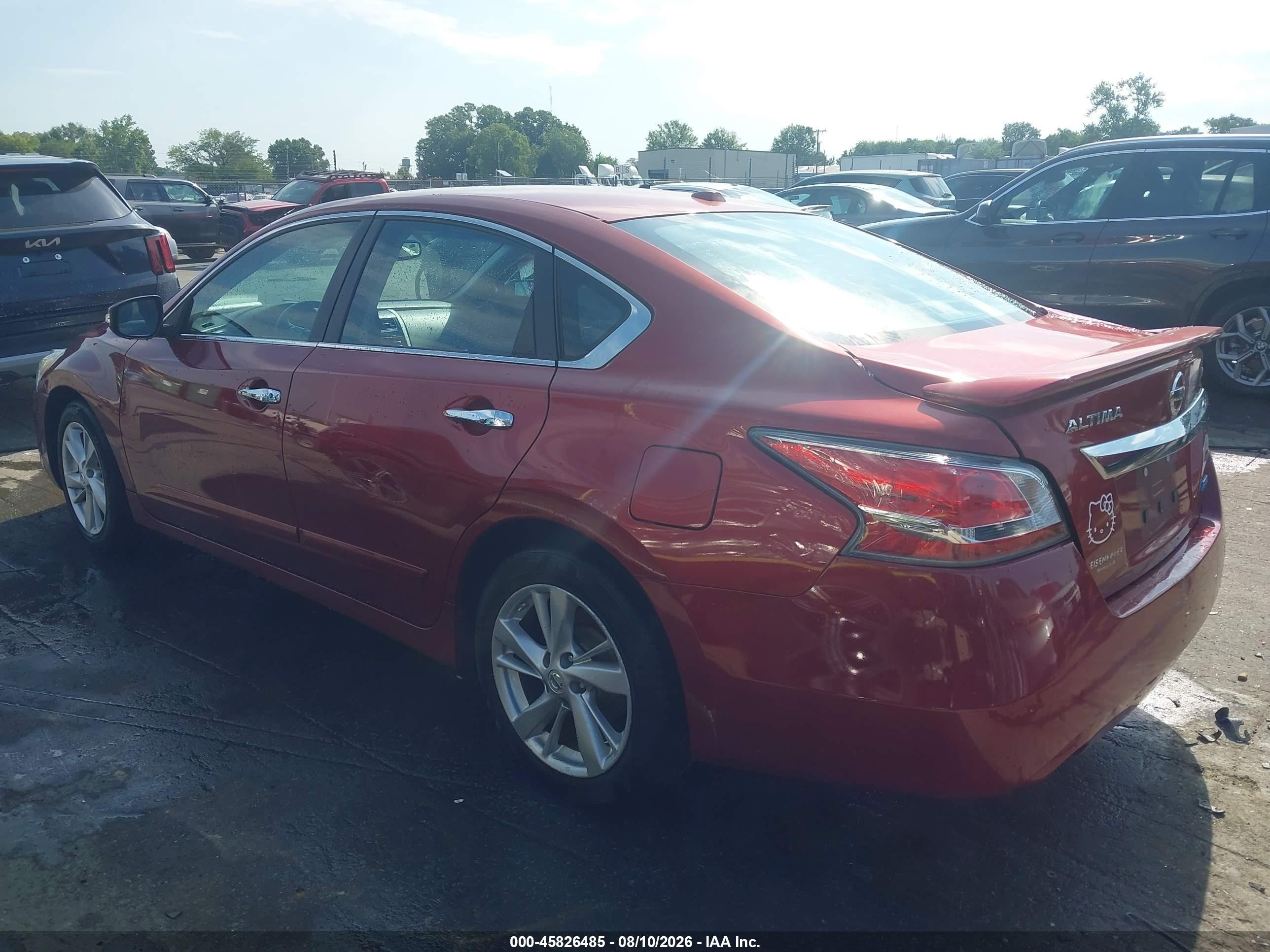 2014 Nissan Altima 2.5 Sl Red vin: 1N4AL3AP6EC180489