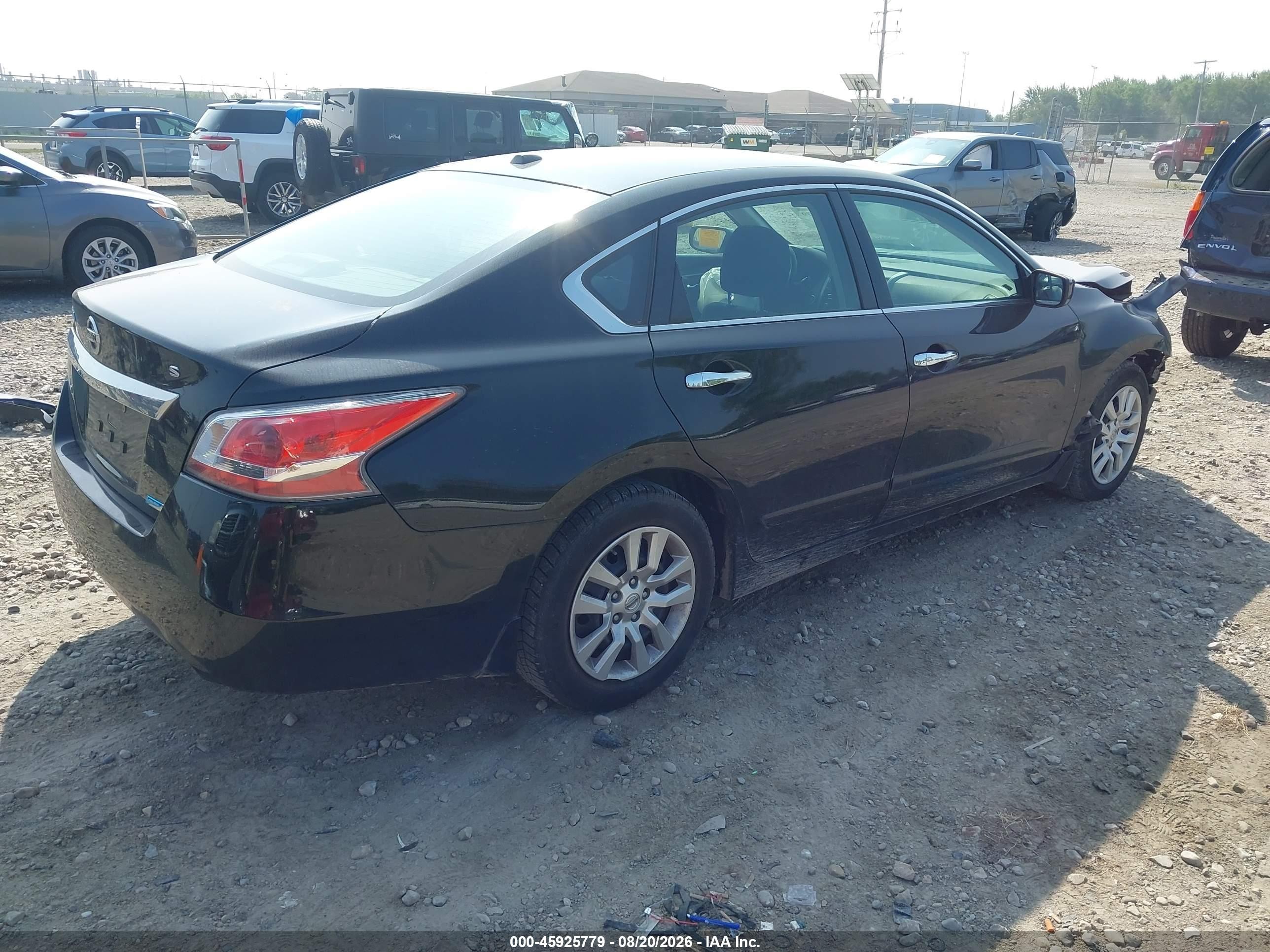2014 Nissan Altima 2.5 S Black vin: 1N4AL3AP6EC187832