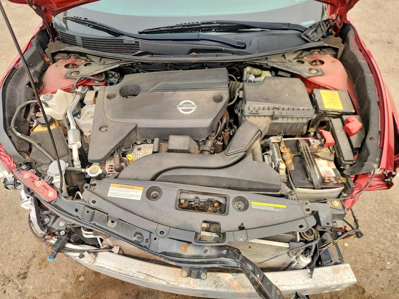 2014 Nissan Altima 2.5 S Red vin: 1N4AL3AP6EC192609
