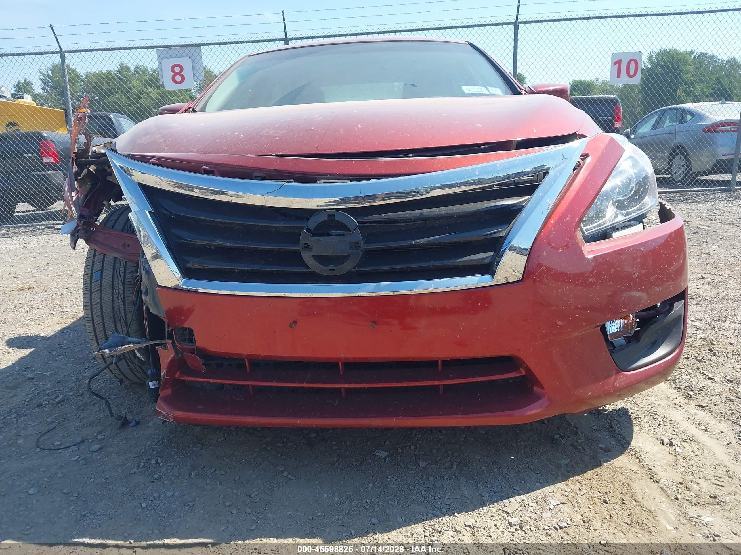2014 Nissan Altima 2.5 S Красный vin: 1N4AL3AP6EC198541