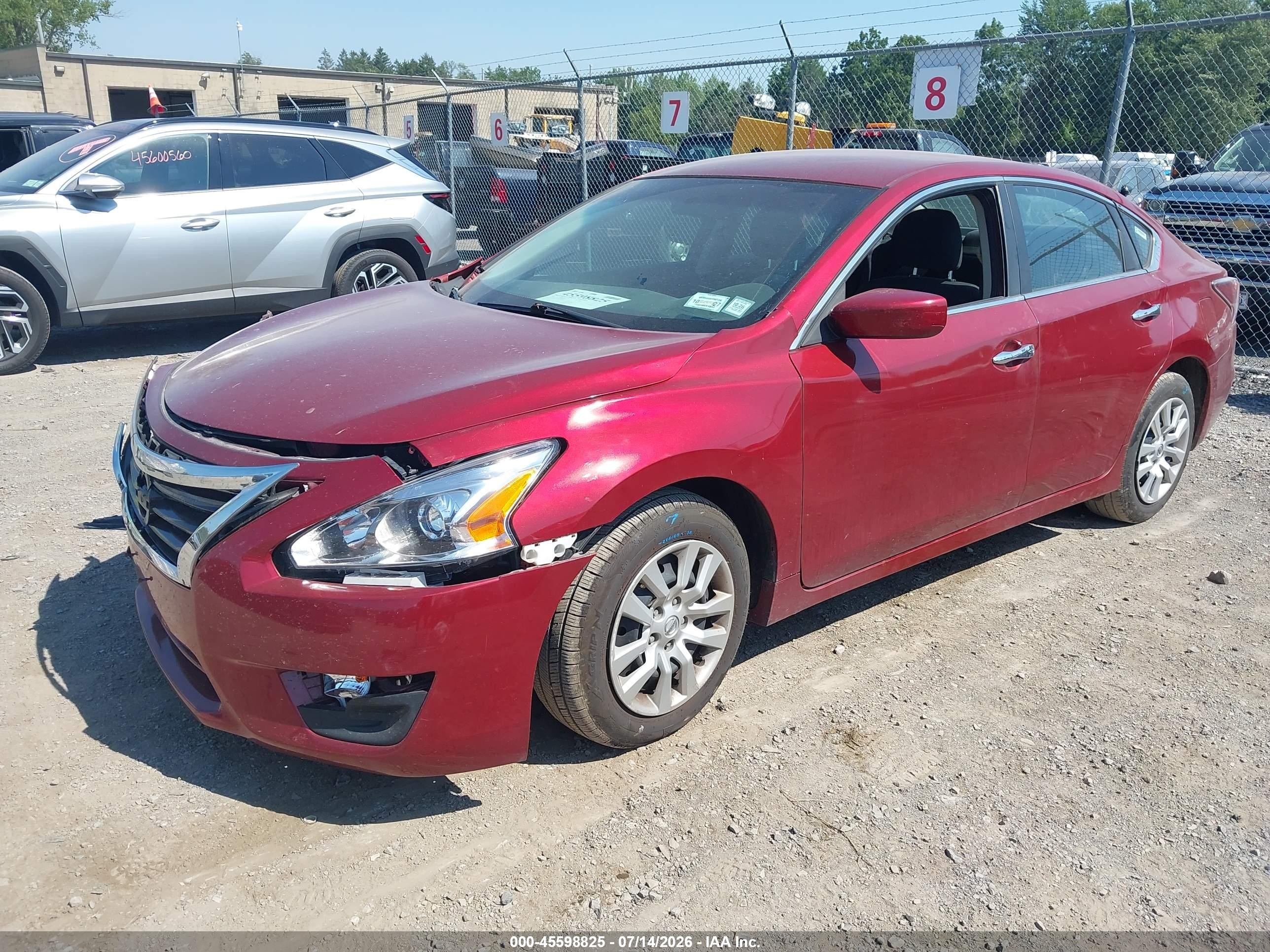 2014 Nissan Altima 2.5 S Красный vin: 1N4AL3AP6EC198541