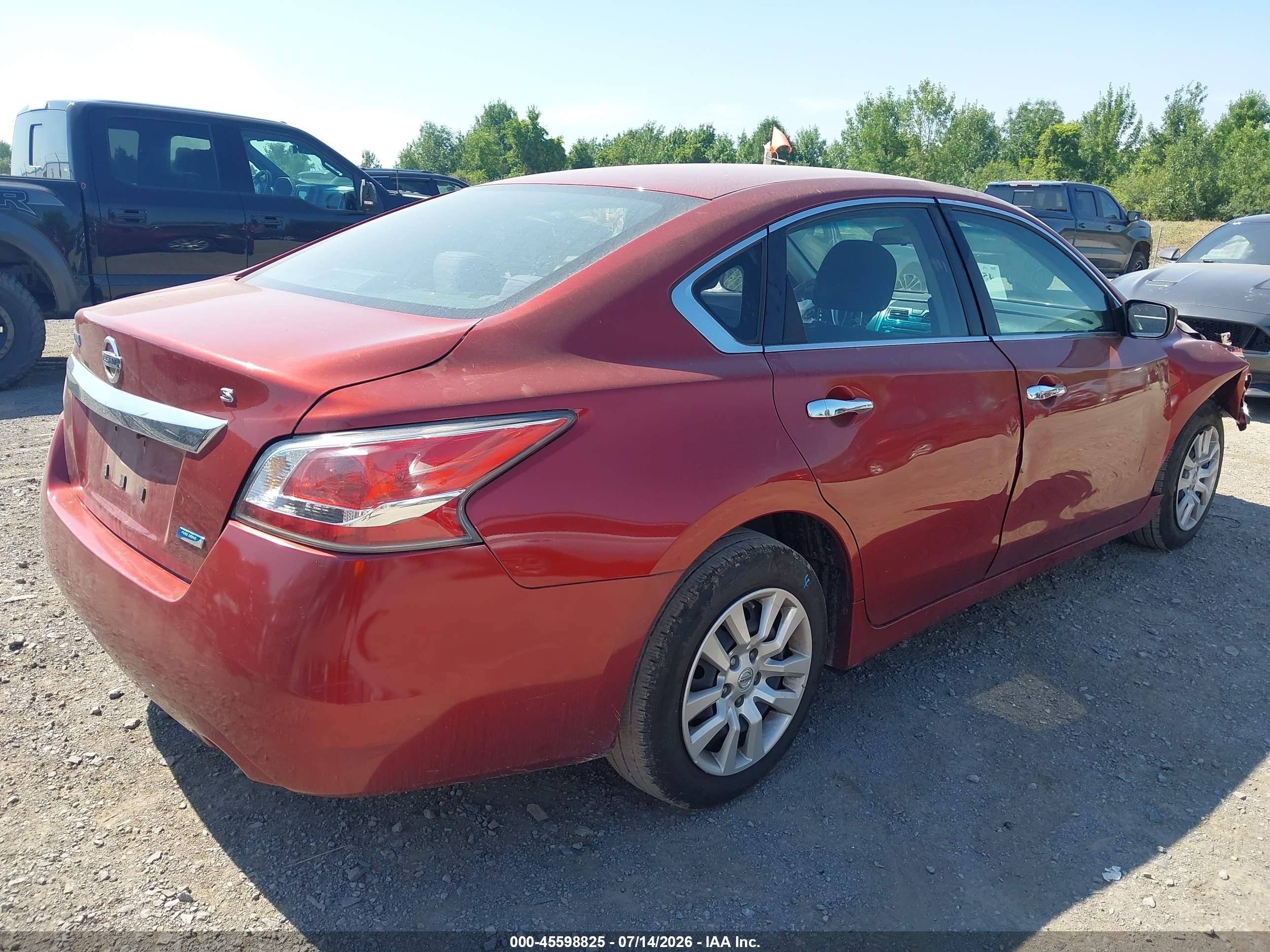 2014 Nissan Altima 2.5 S Красный vin: 1N4AL3AP6EC198541