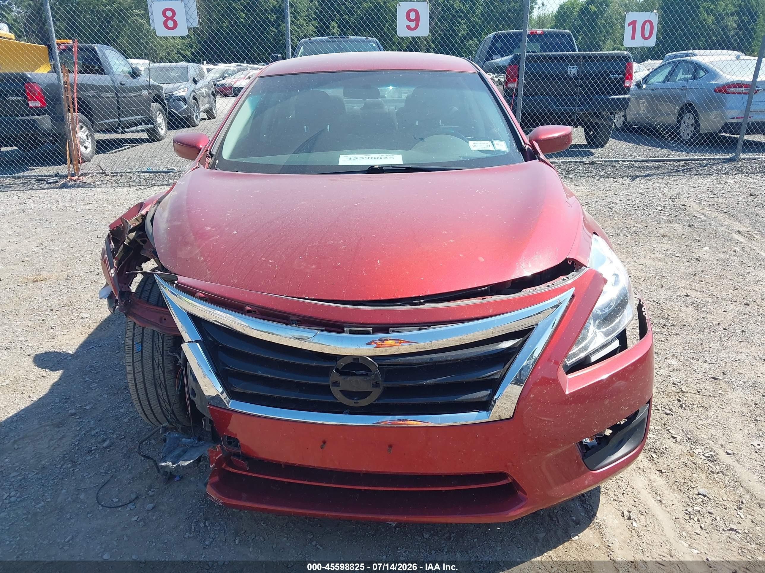 2014 Nissan Altima 2.5 S Красный vin: 1N4AL3AP6EC198541