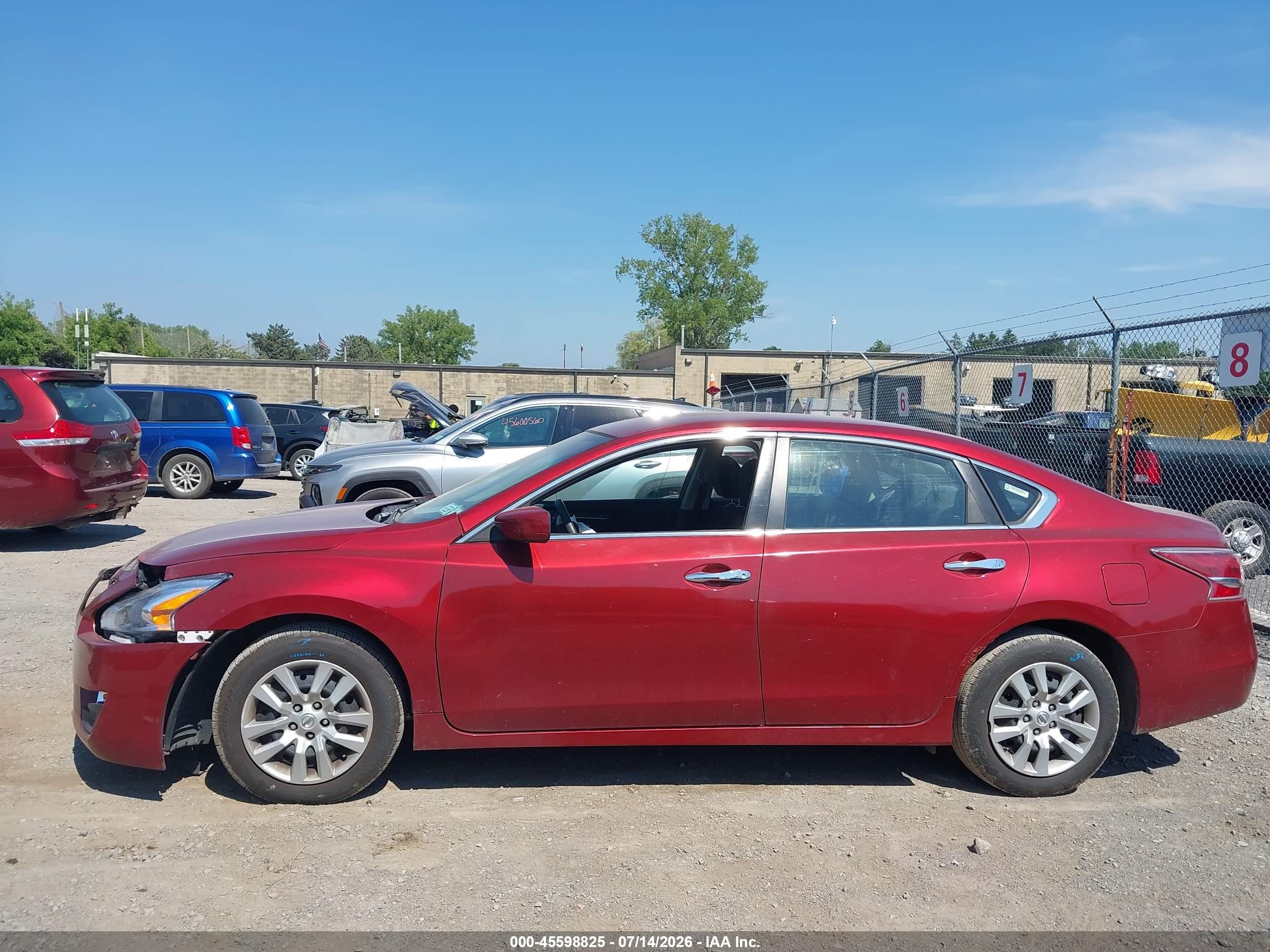 2014 Nissan Altima 2.5 S Красный vin: 1N4AL3AP6EC198541