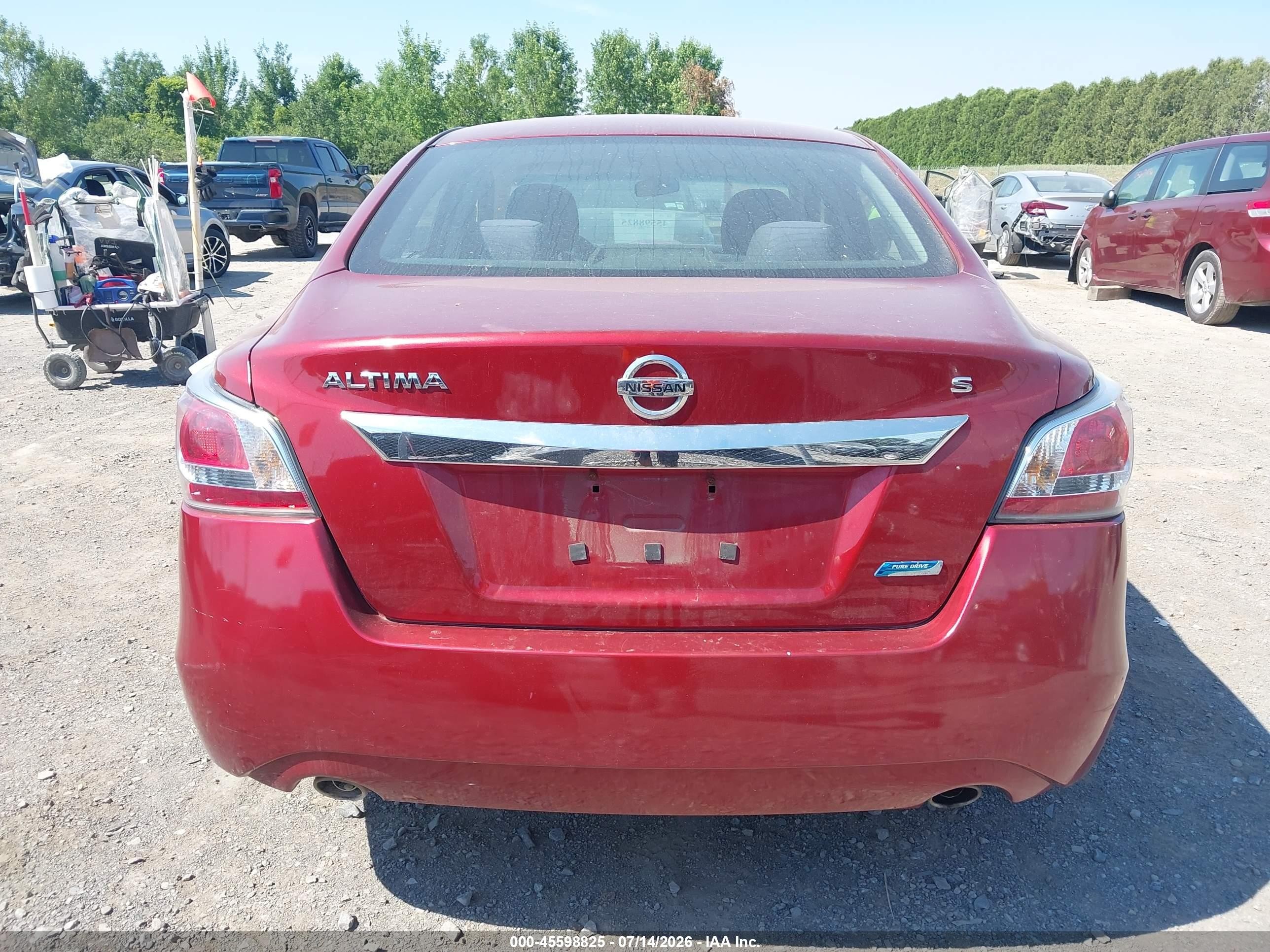 2014 Nissan Altima 2.5 S Красный vin: 1N4AL3AP6EC198541