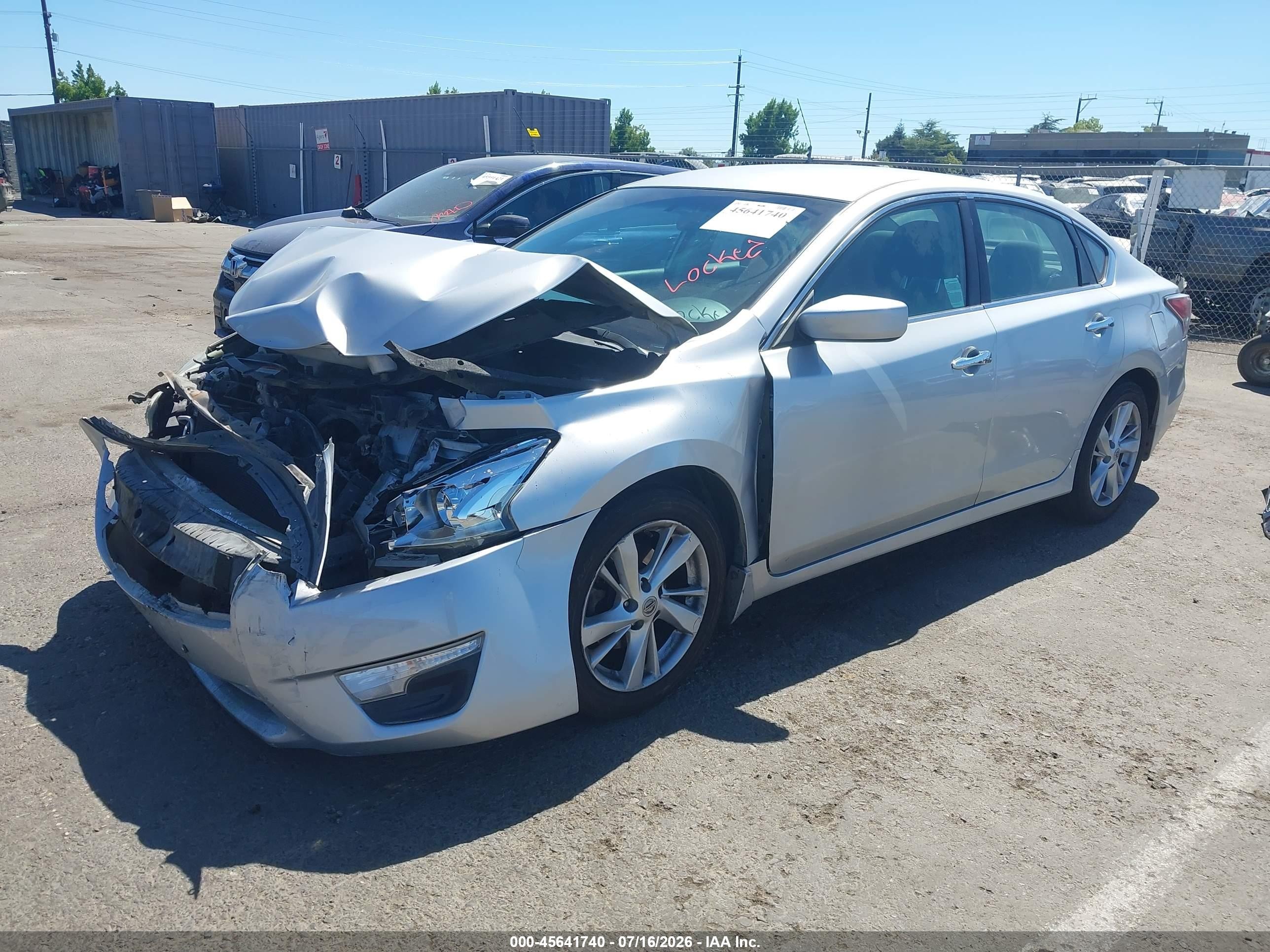 2014 Nissan Altima 2.5 Sv Серебряный vin: 1N4AL3AP6EC262853