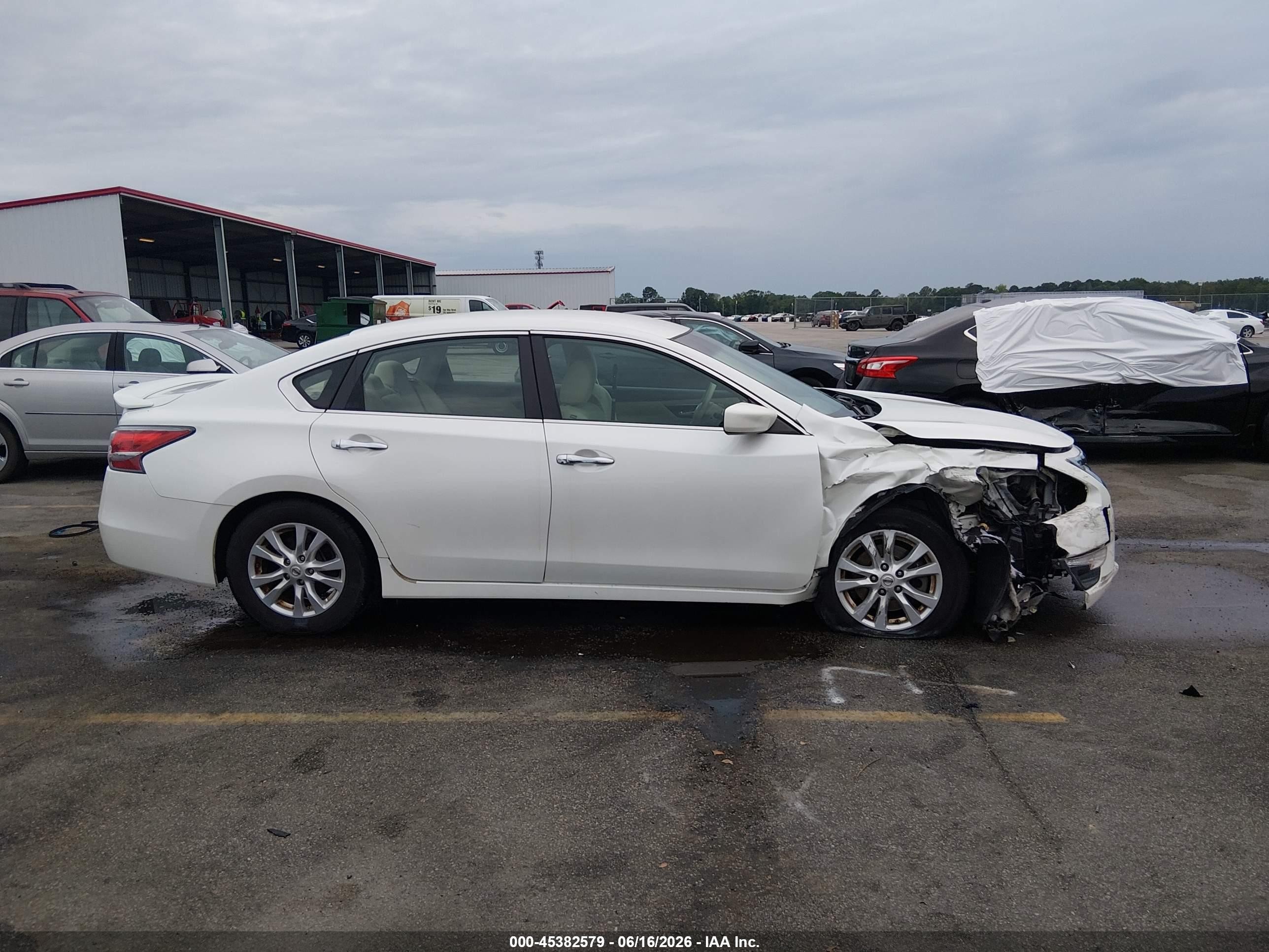 2014 Nissan Altima 2.5 S White vin: 1N4AL3AP6EC281158